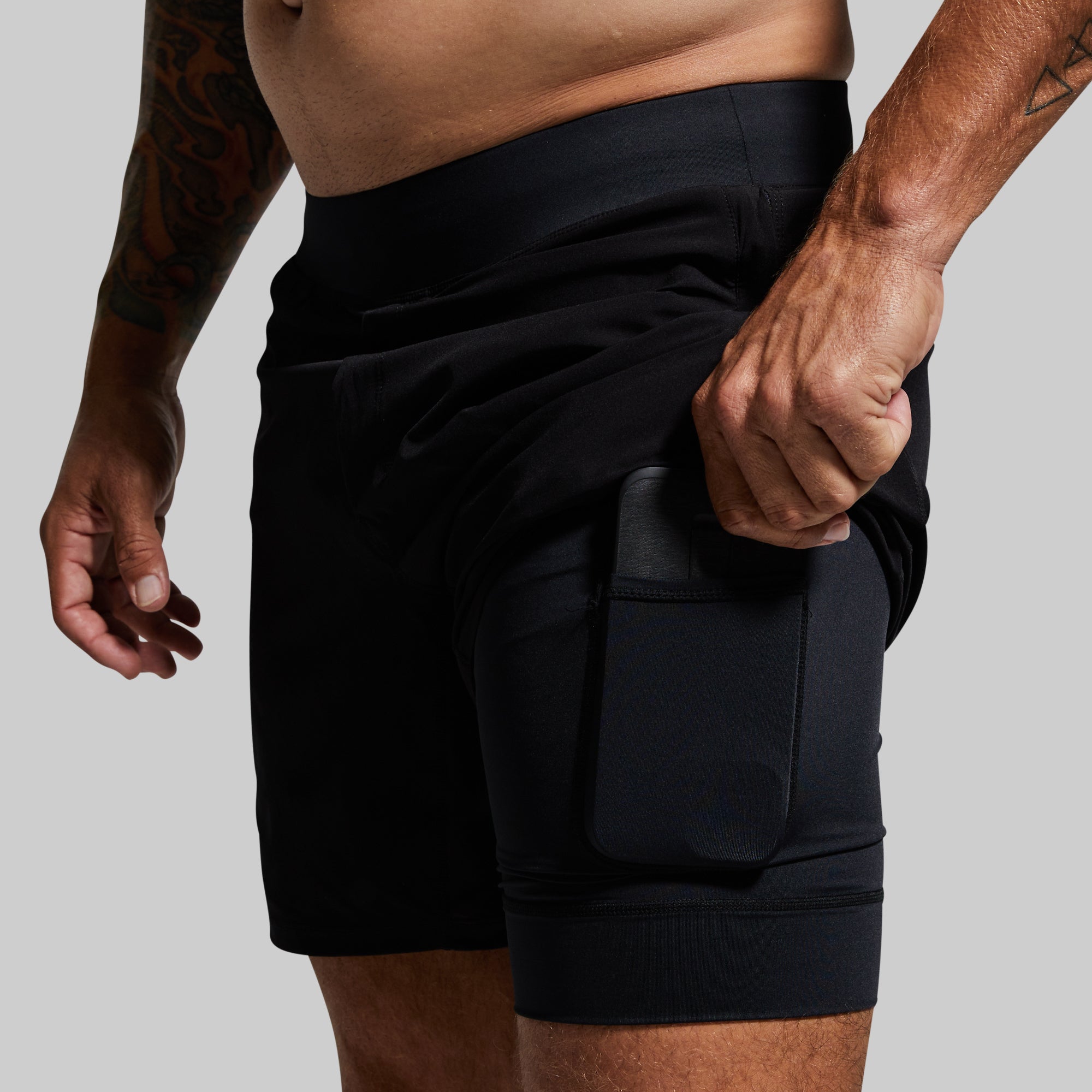 Versatile Short w/ Compression 7 (Black) - Image 3