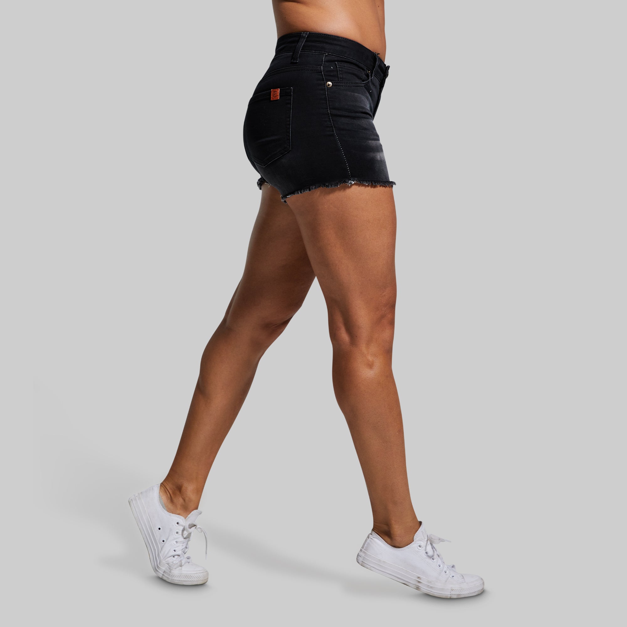 FLEX Stretchy Jean Short (Black) - Image 6