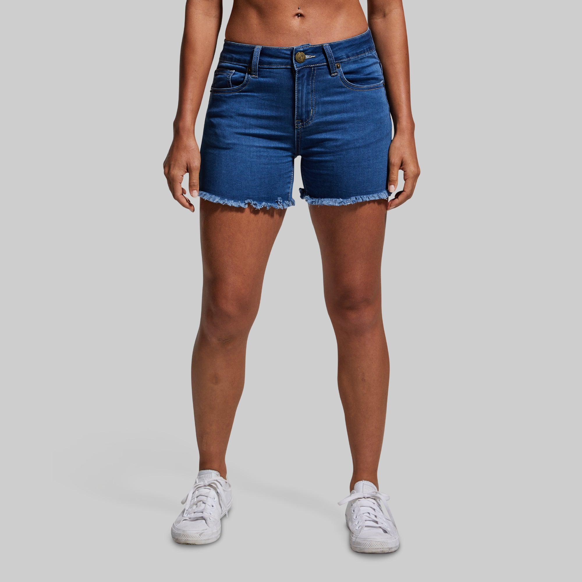 FLEX Stretchy Jean Short (Mid Wash) - Image 2