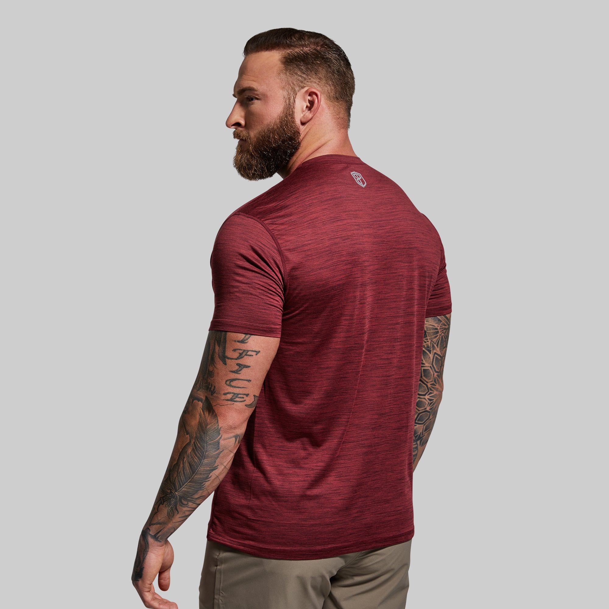 Athleisure Tee (Maroon) - Image 2