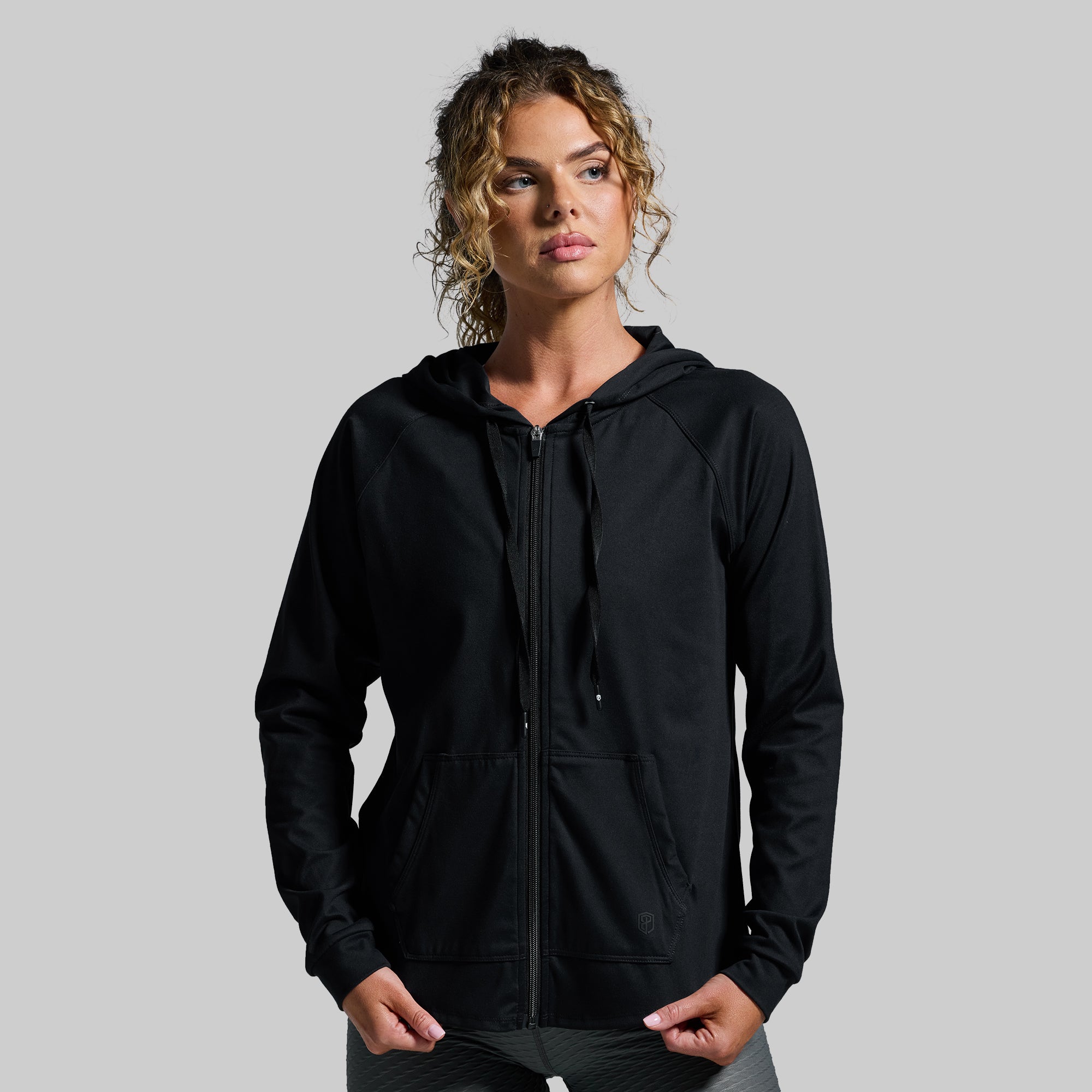 Weekender Zip Up Hoodie (Black) - Image 4