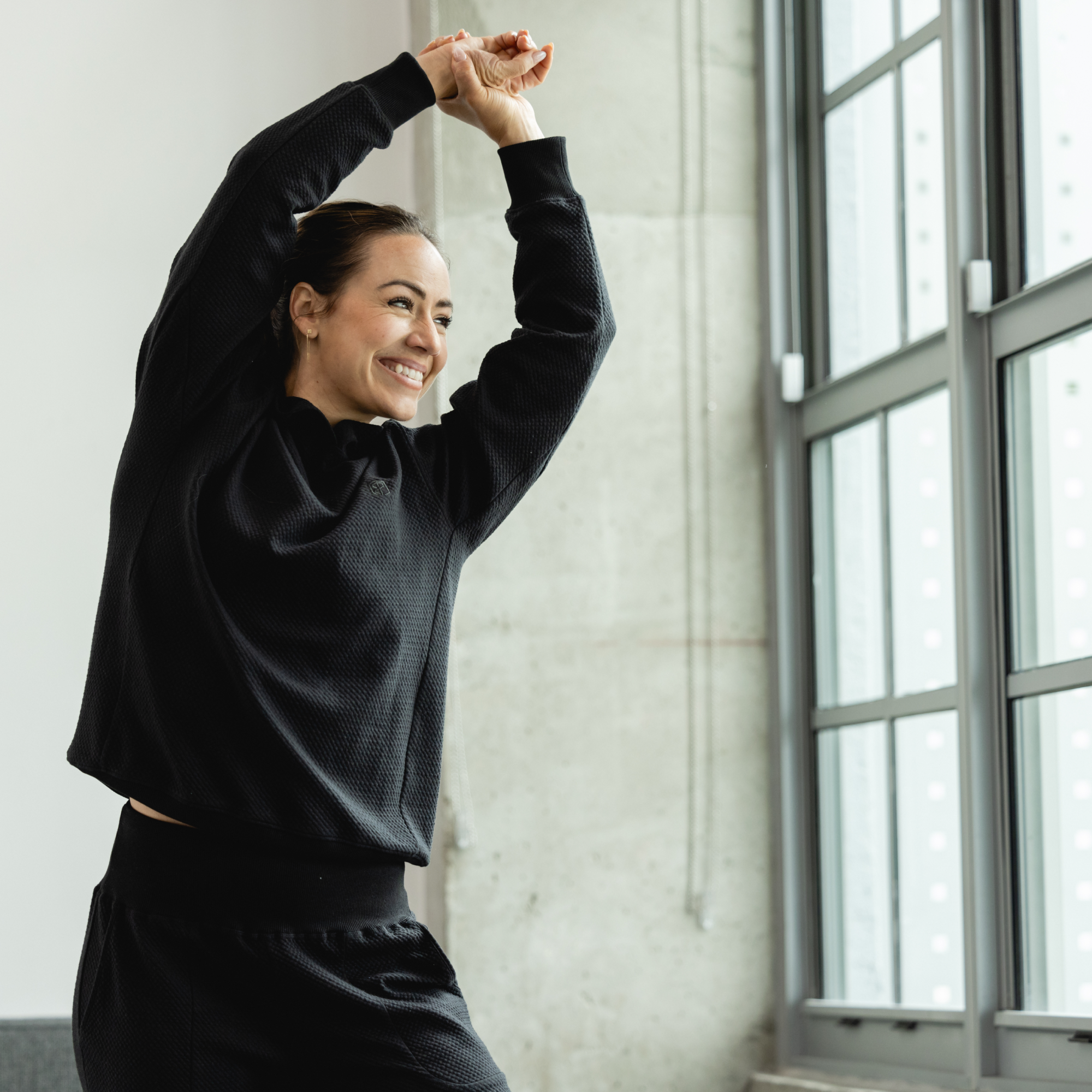 Women's Cloud Hoodie (Black) - Image 2