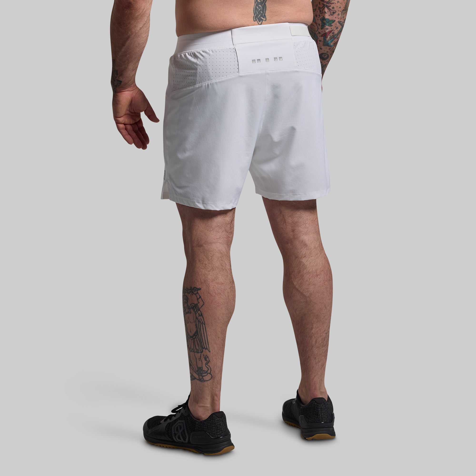 Men's Endurance Short w/ Compression (White) - Image 8