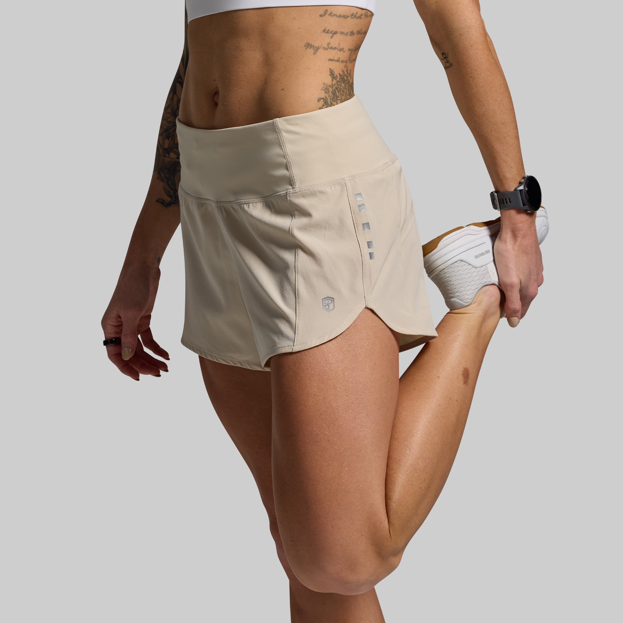 Women's Endurance Short (Oatmeal) - Image 6
