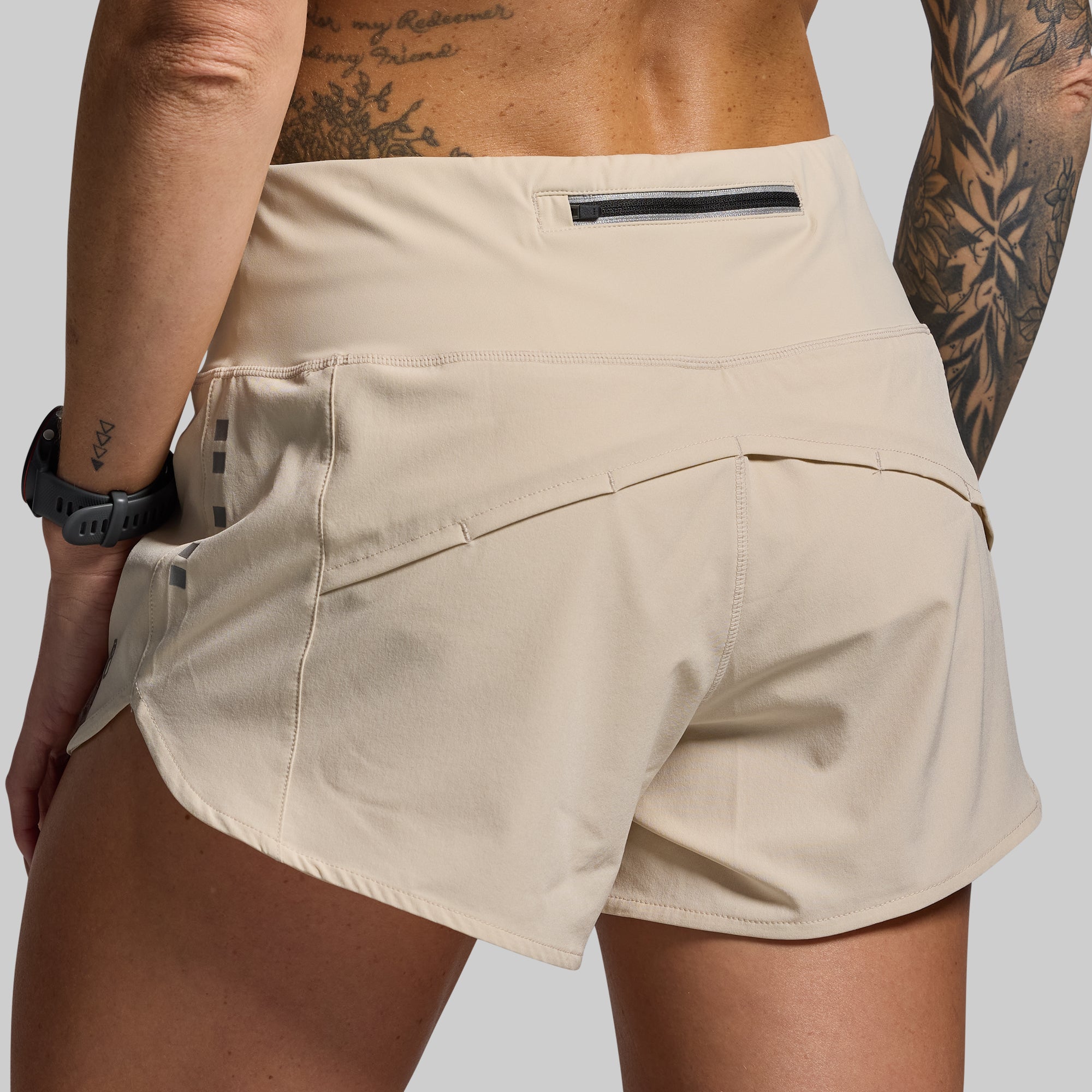 Women's Endurance Short (Oatmeal) - Image 3