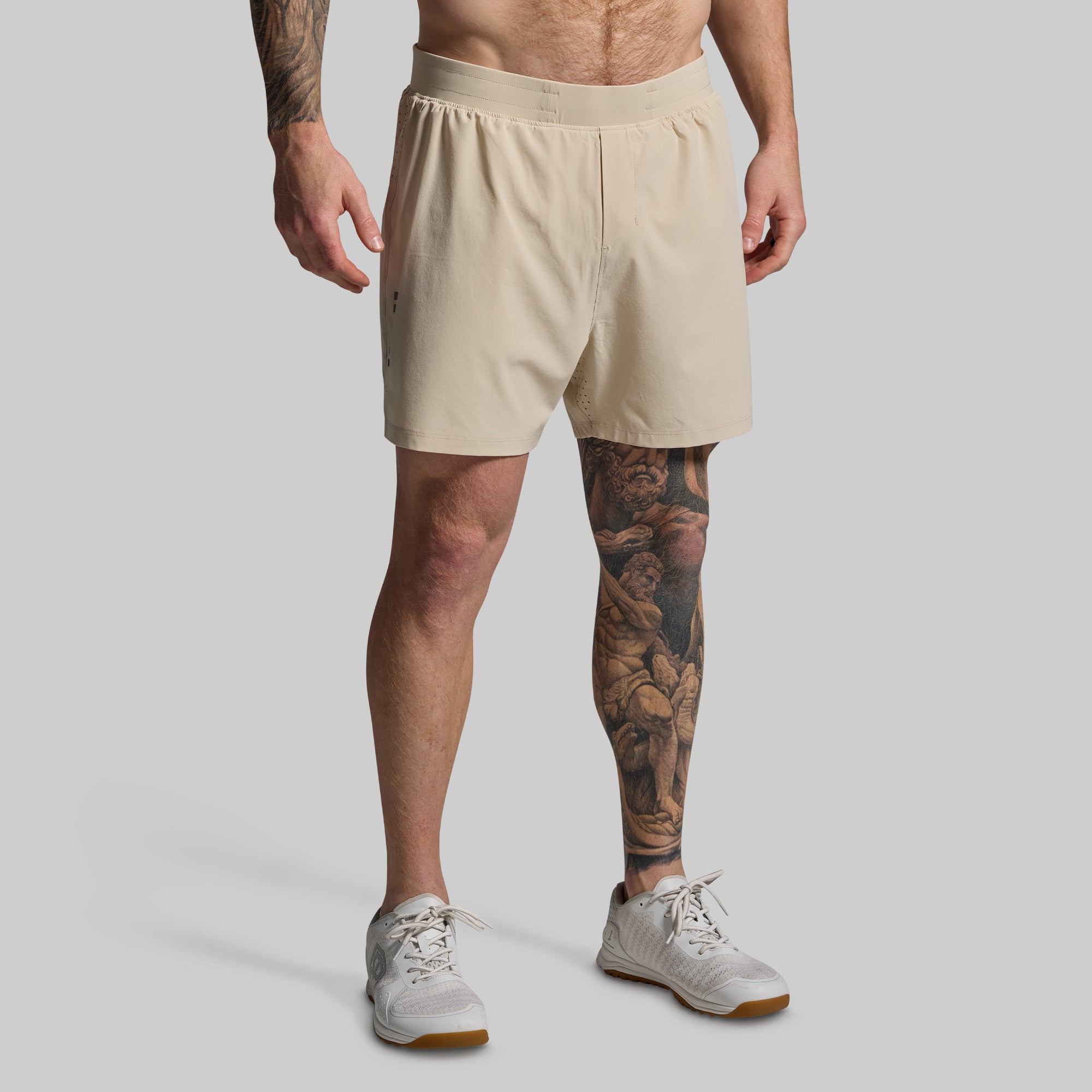 Men's Endurance Short w/ Compression (Oatmeal)