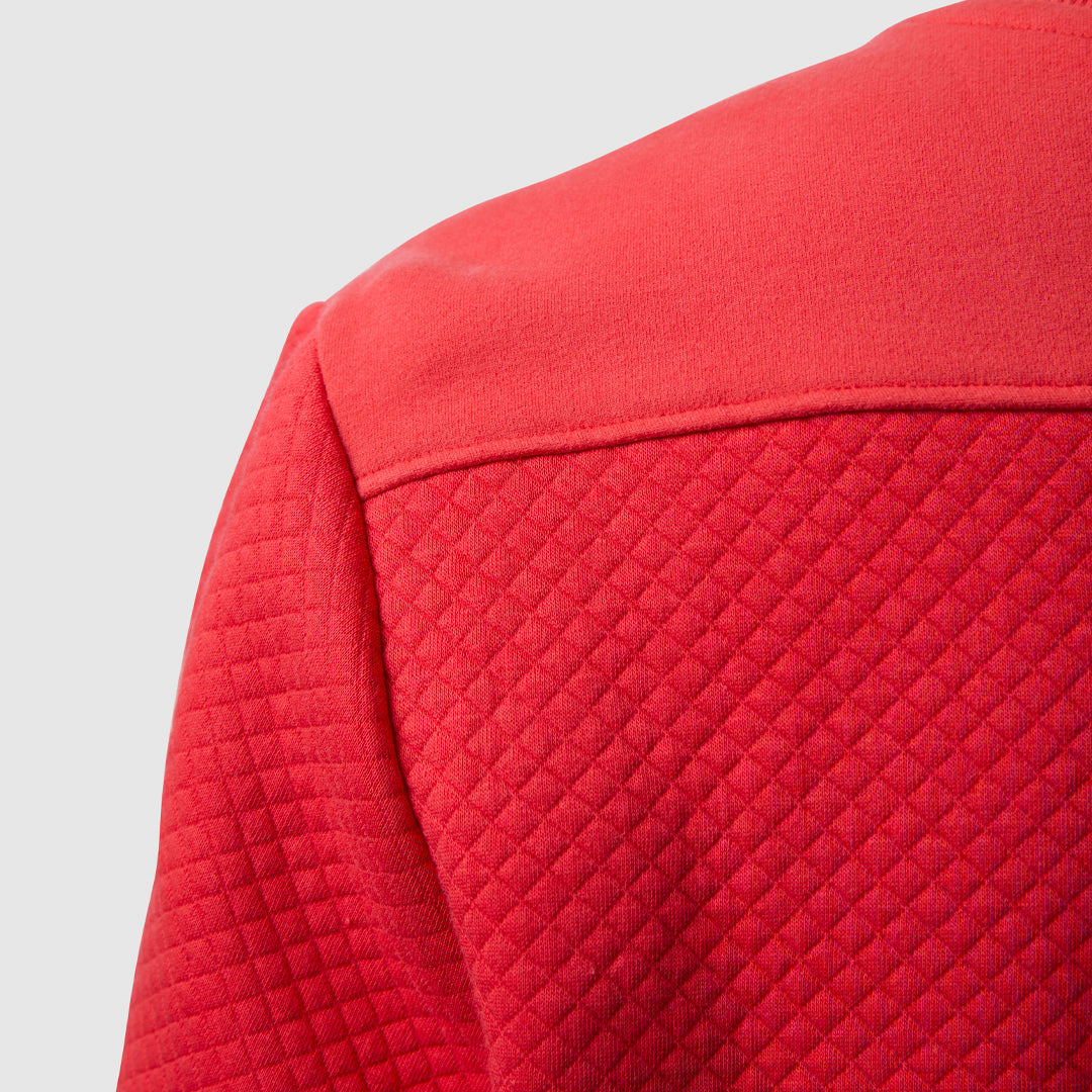 Women's Waffle Crewneck Pullover (Lava) - Image 4