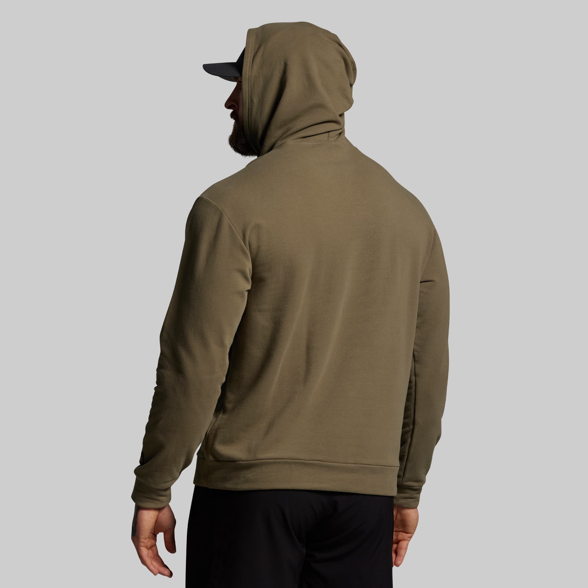 BP Flag Men's Unmatched Hoodie (OD Green) - Image 6