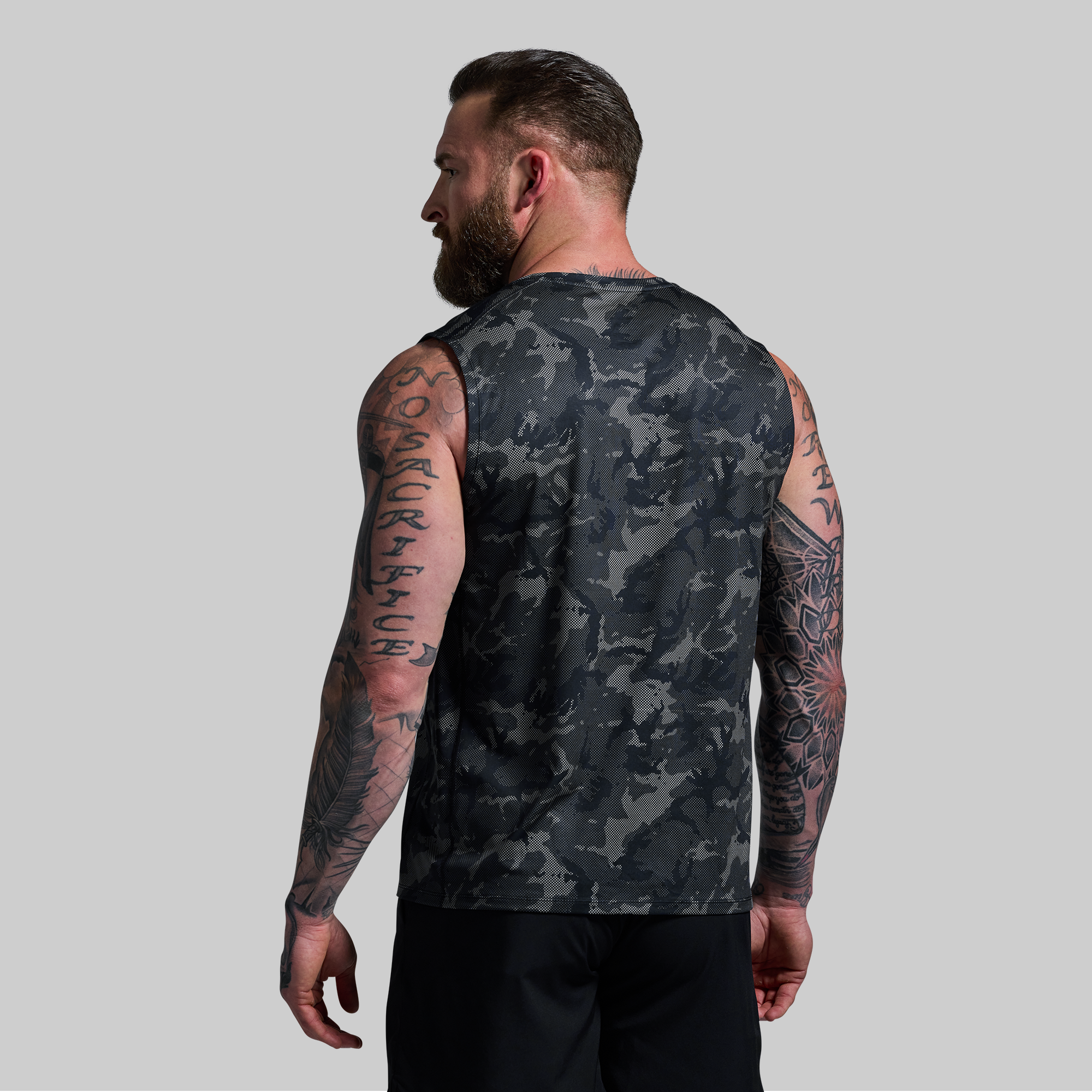 Training Muscle Tank (Halftone Muted Woodland) - Image 2