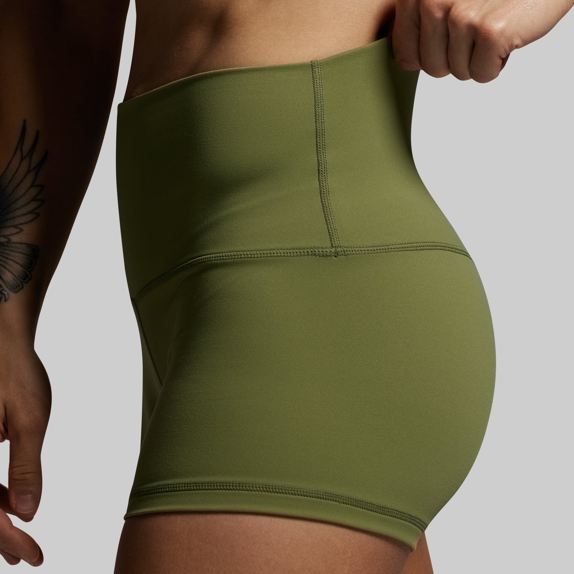 New Heights Booty Short (Army Green) - Image 3