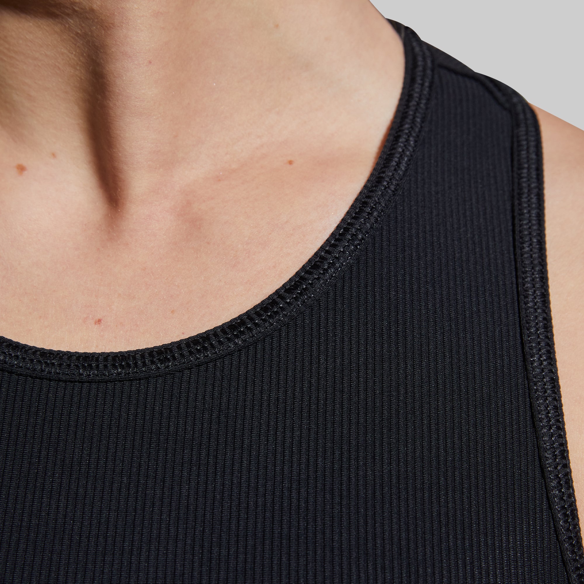 Perfect Ribbed Tank (Black) - Image 3