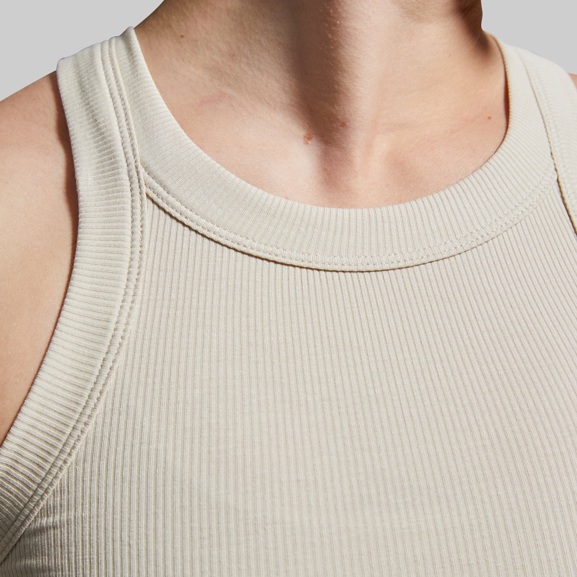 Day to Day Ribbed Tank (Oatmeal) - Image 3