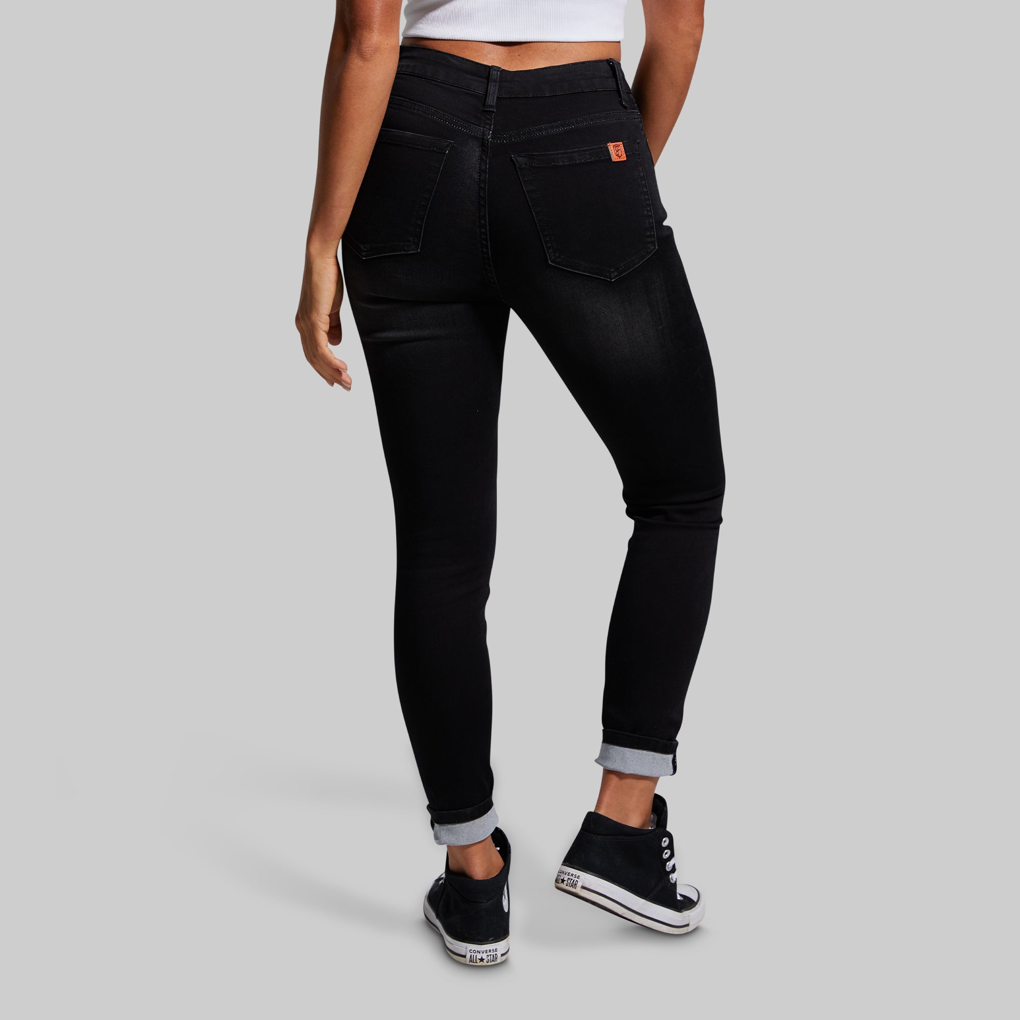 FLEX Stretchy High-Rise Skinny Jean (Black) - Image 5