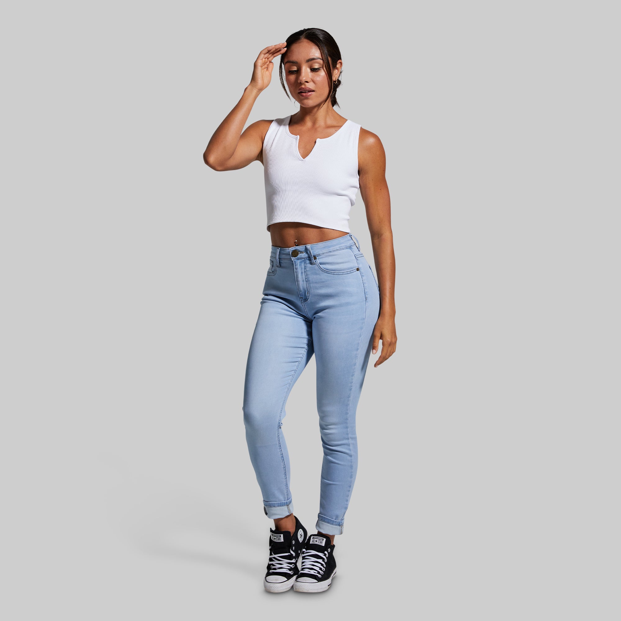 FLEX Stretchy High-Rise Skinny Jean (Light Wash) - Image 7