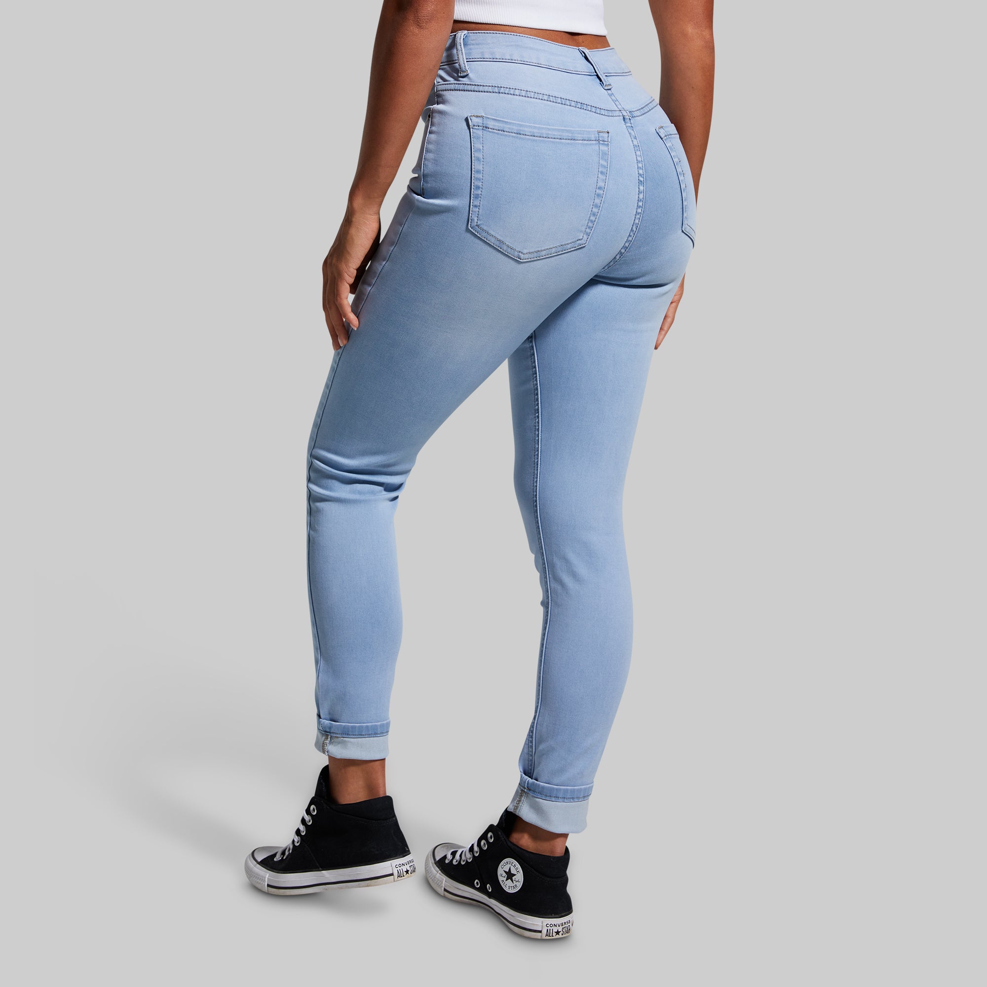 FLEX Stretchy High-Rise Skinny Jean (Light Wash) - Image 4