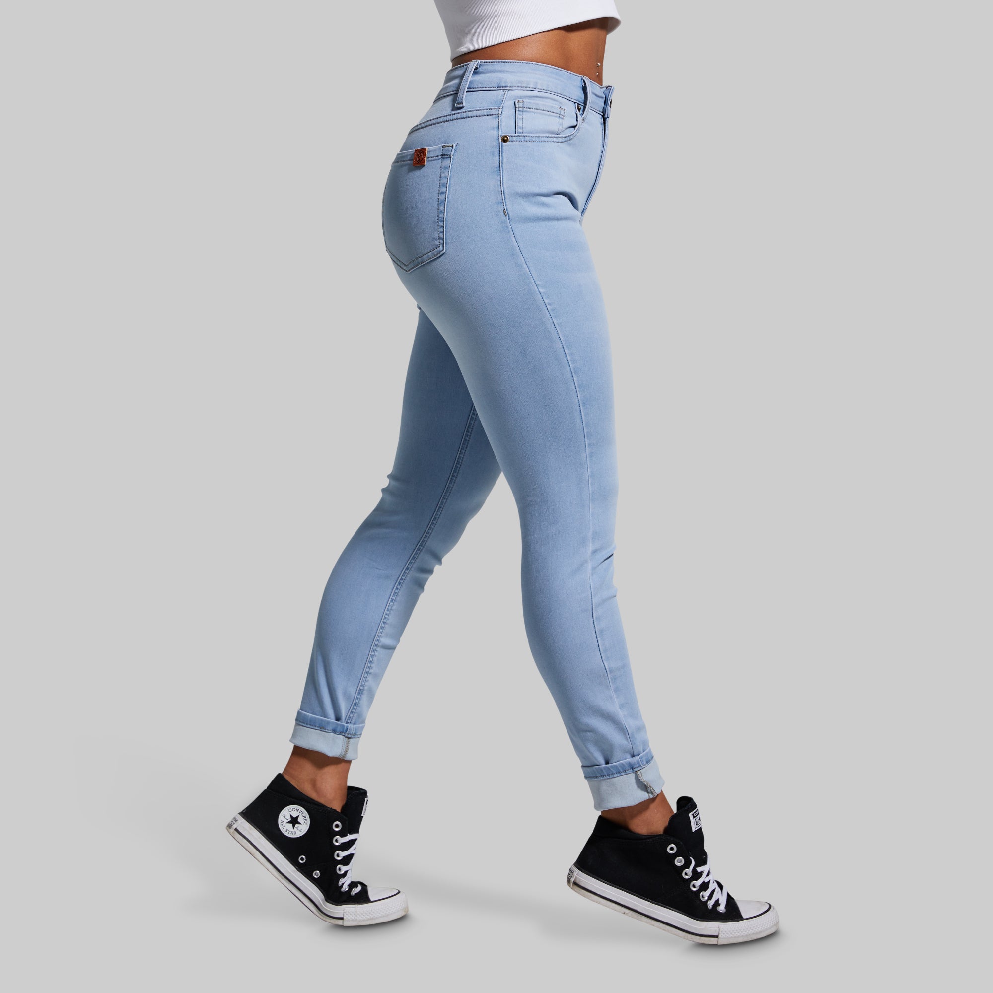 FLEX Stretchy High-Rise Skinny Jean (Light Wash) - Image 3