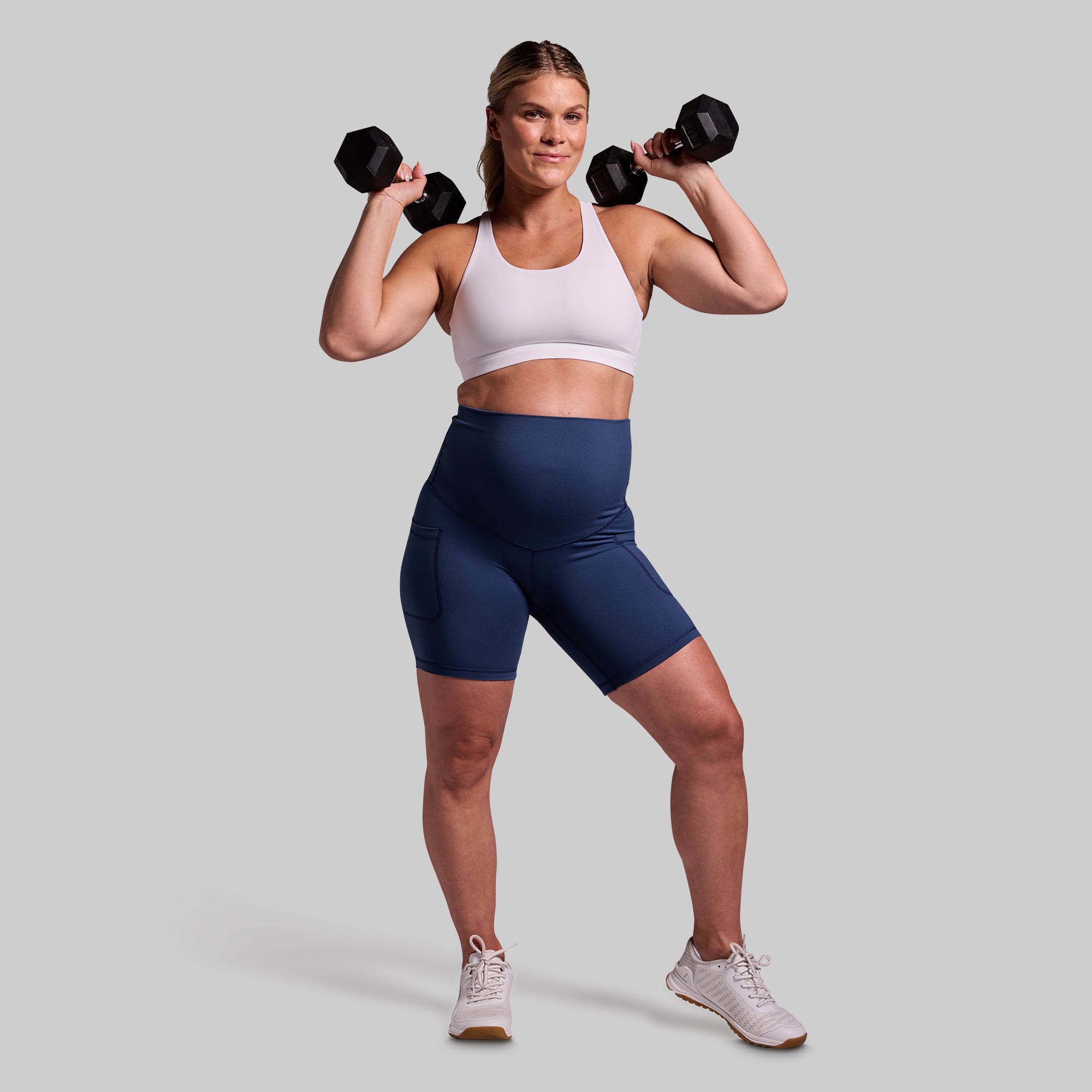 Maternity Biker Short (True Blue) - Image 10