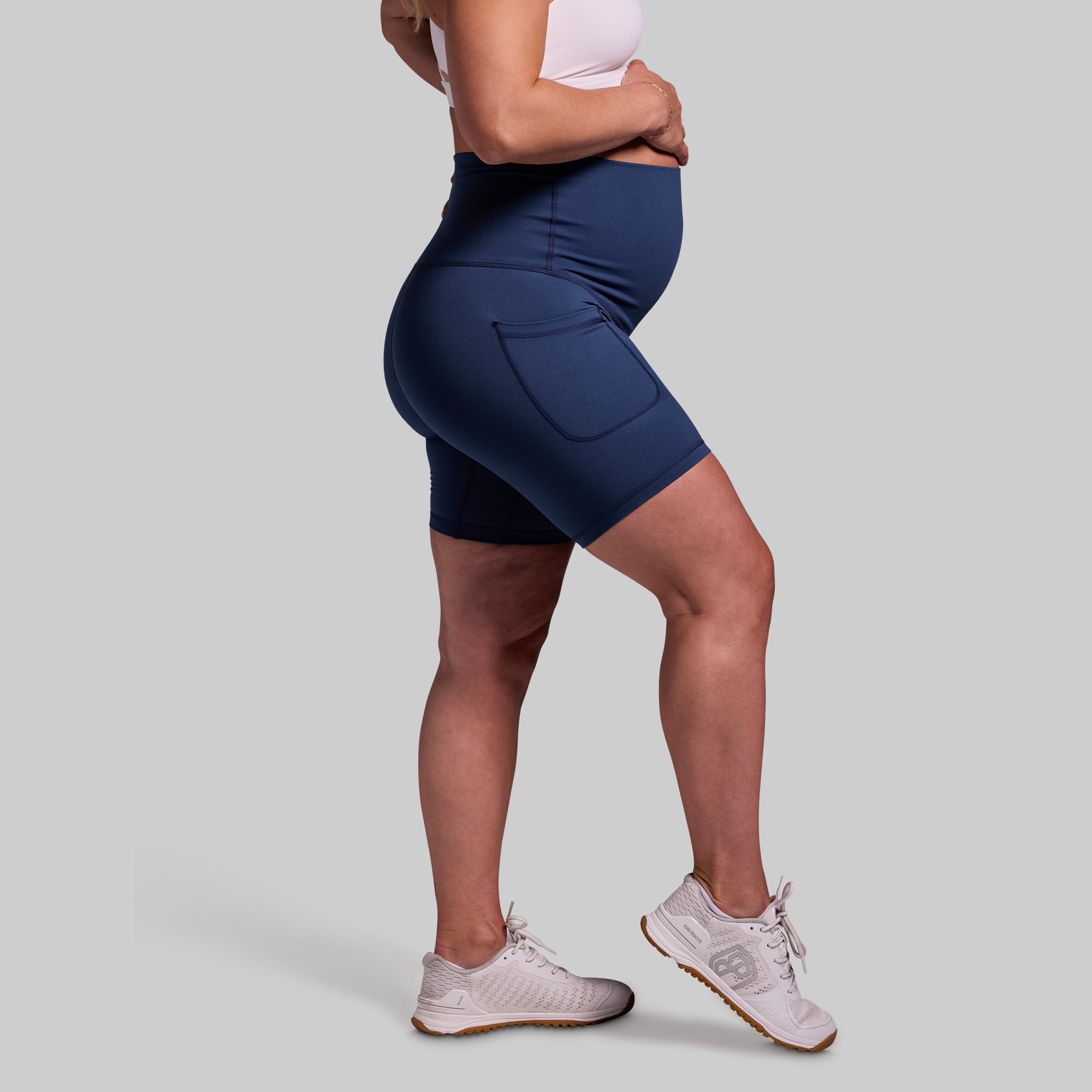 Maternity Biker Short (True Blue) - Image 9