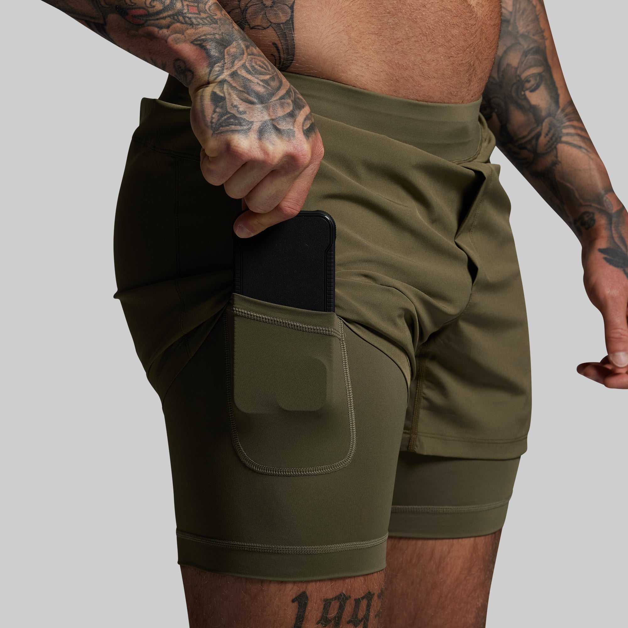 Versatile Short w/ Compression 5 (OD Green) - Image 2