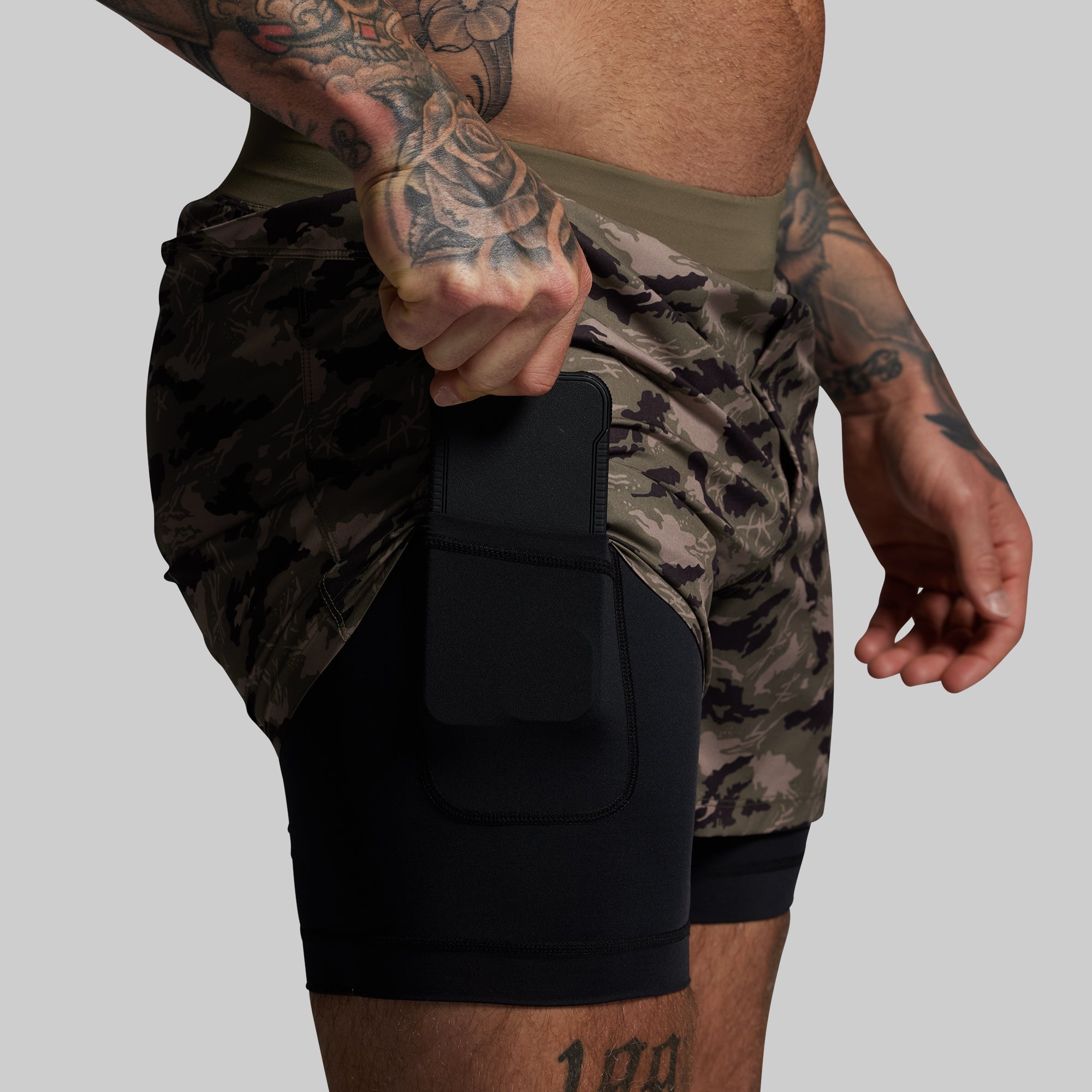 Versatile Short w/ Compression 5 (Mountain Camo) - Image 3
