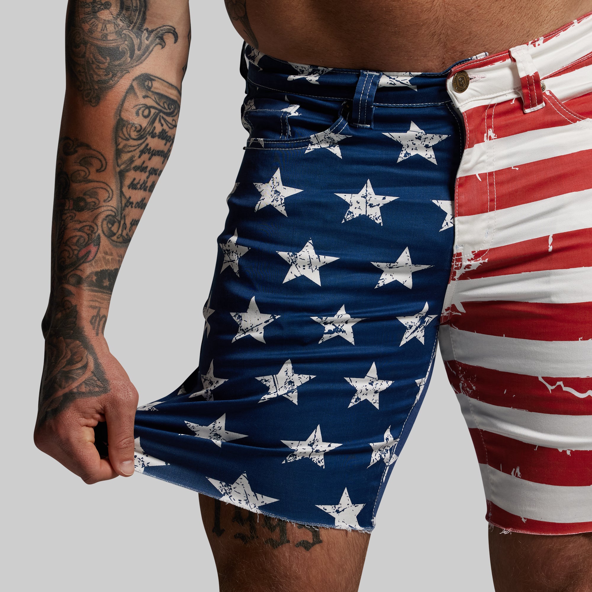 FLEX Stretchy Jort 7 (American Flag) - Image 2