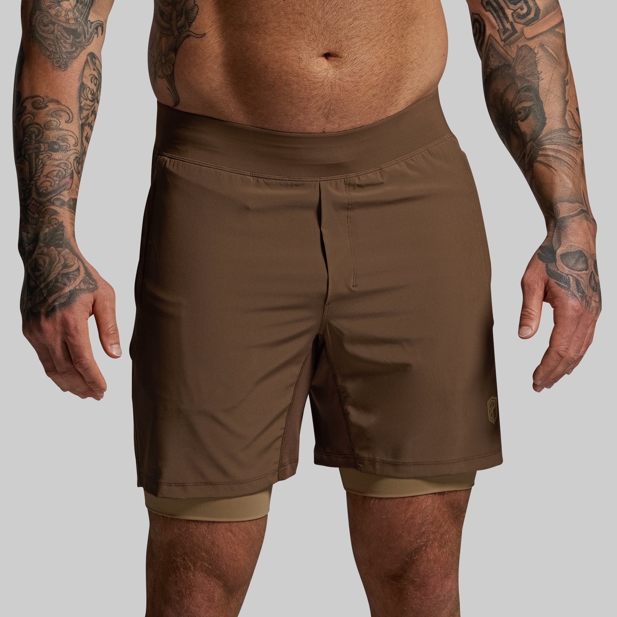 Versatile Short w/ Compression 7 (Coyote Brown)