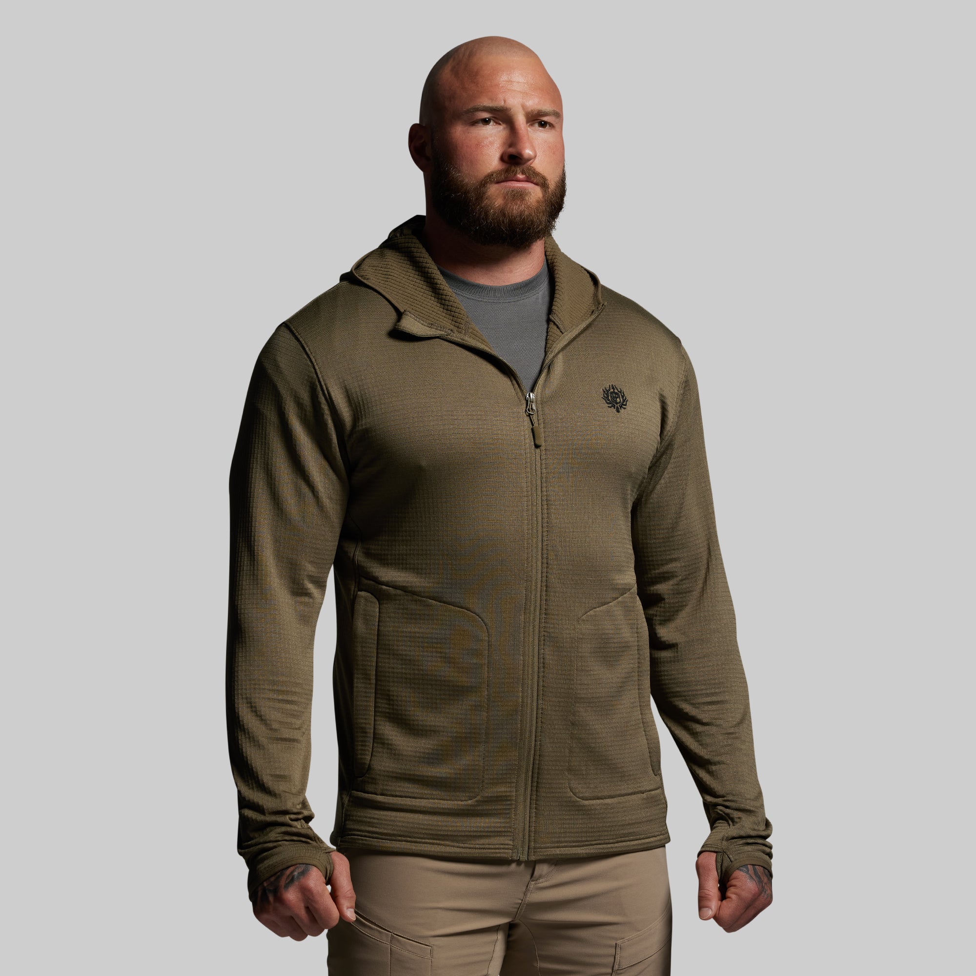 Quiver Full Zip Hoodie 2.0 (OD Green)