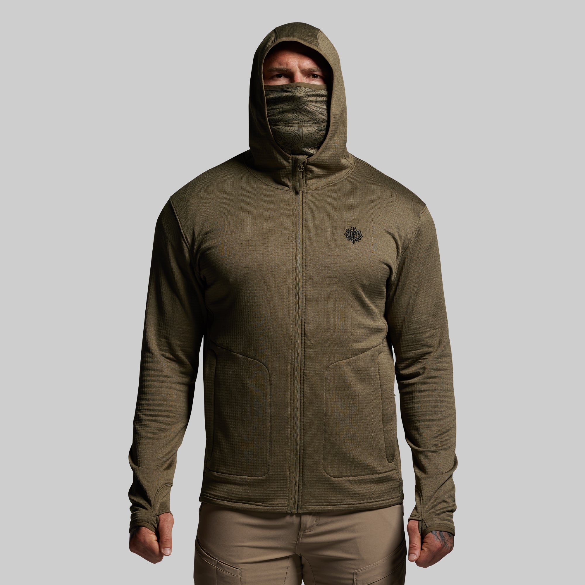 Quiver Full Zip Hoodie 2.0 (OD Green) - Image 8