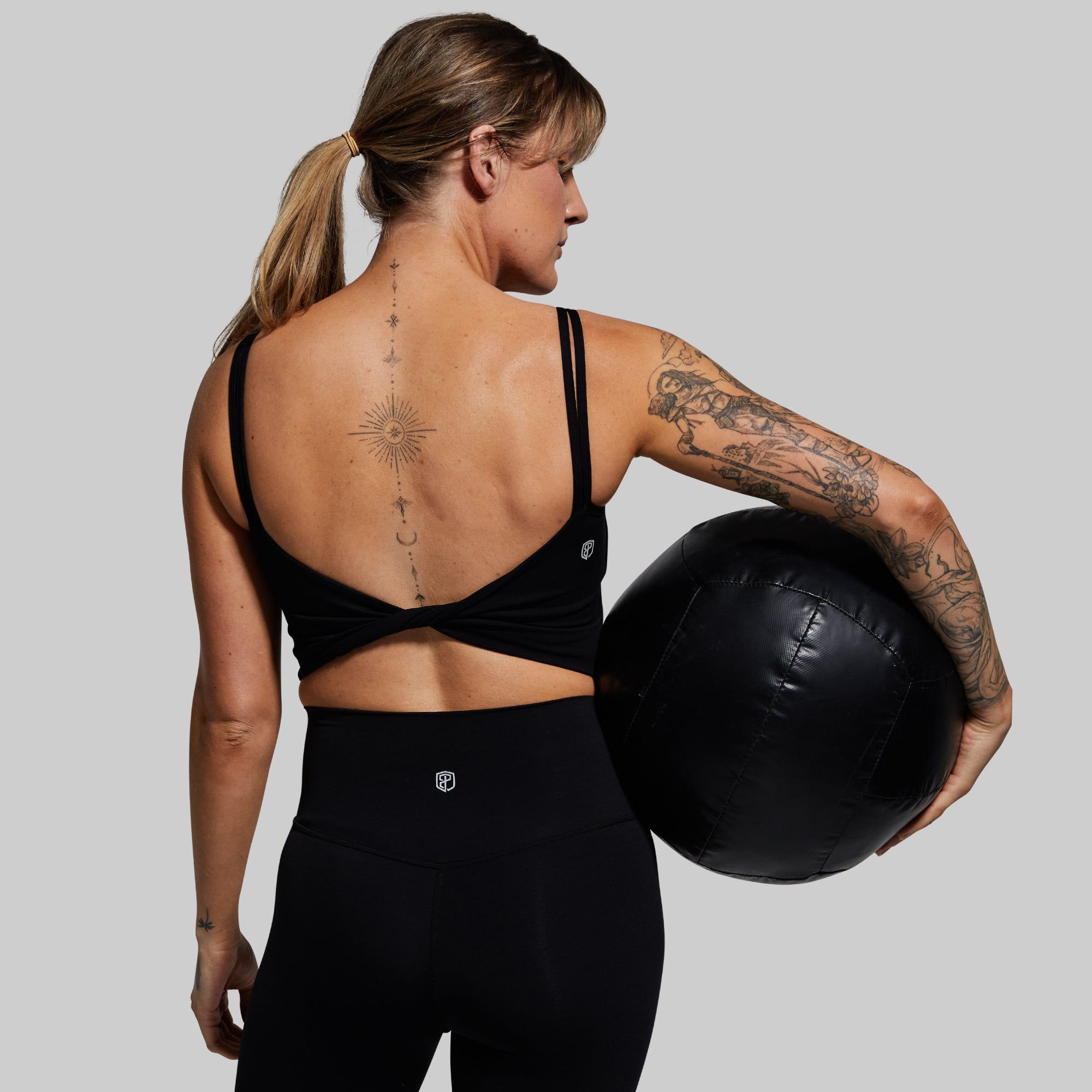 Don't Get It Twisted Sports Bra (Brand Strength-Black) - Image 3