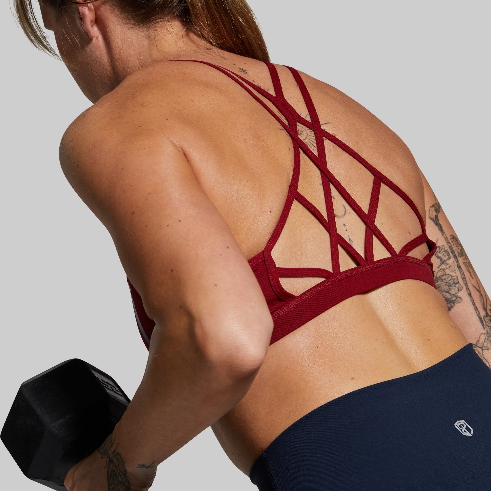 Warrior Original Sports Bra (Brand Strength-Wine) - Image 3