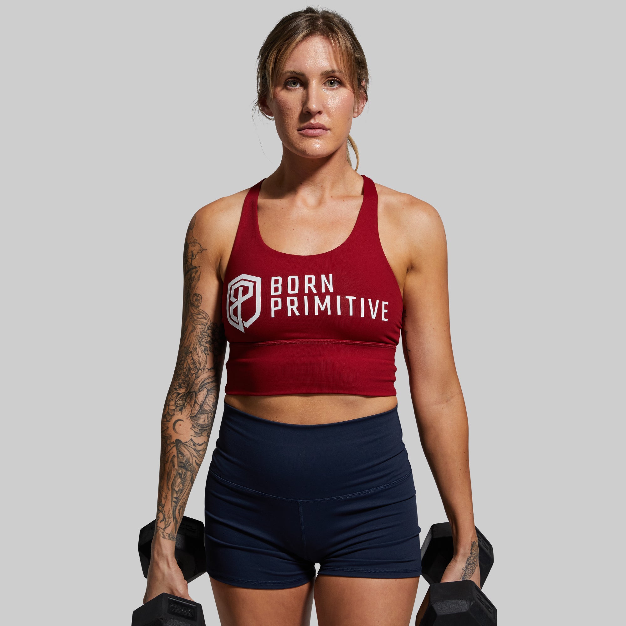 Crossfire Original Sports Bra (Brand Strength-Wine) - Image 2