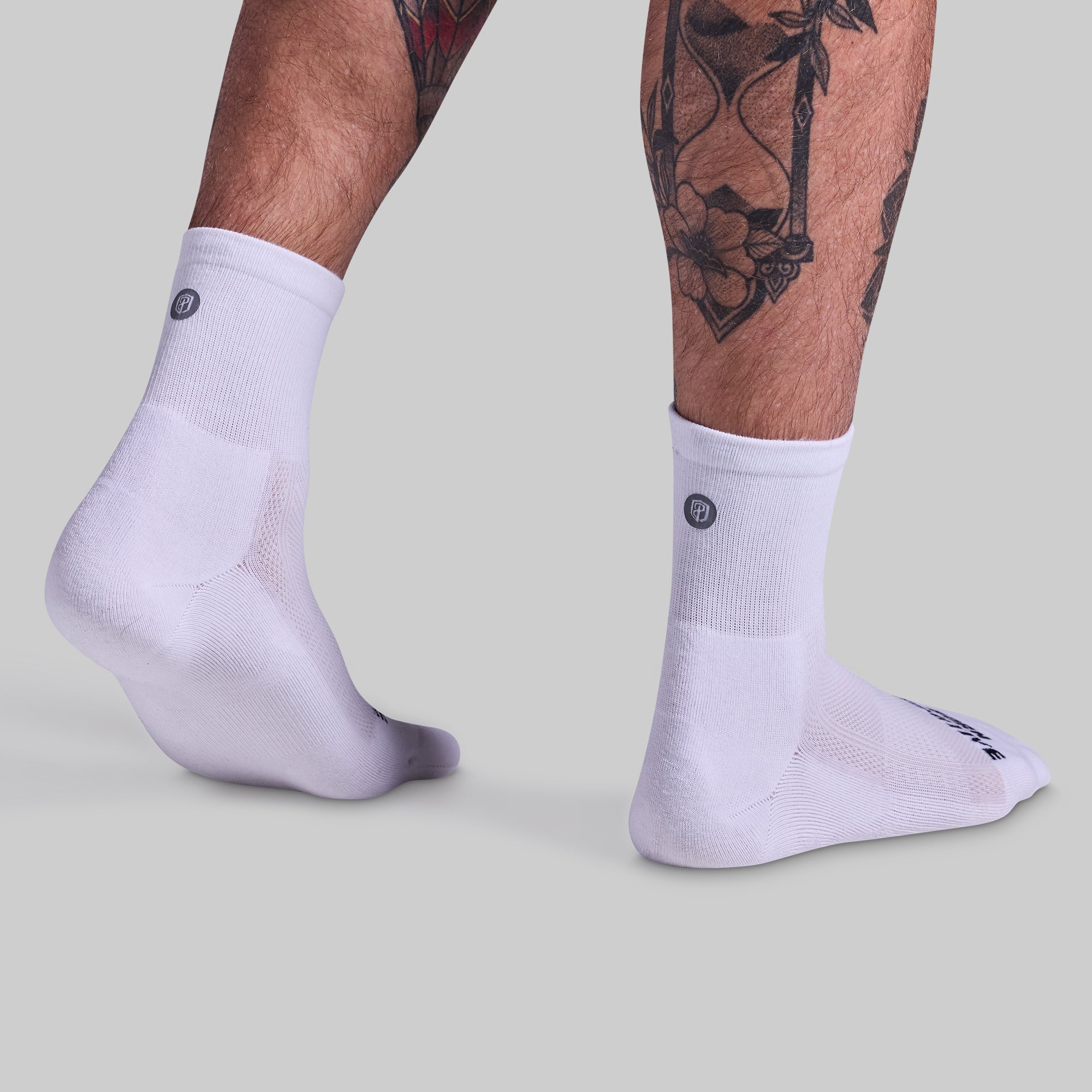 Performance Half Crew Sock (White) - Image 5