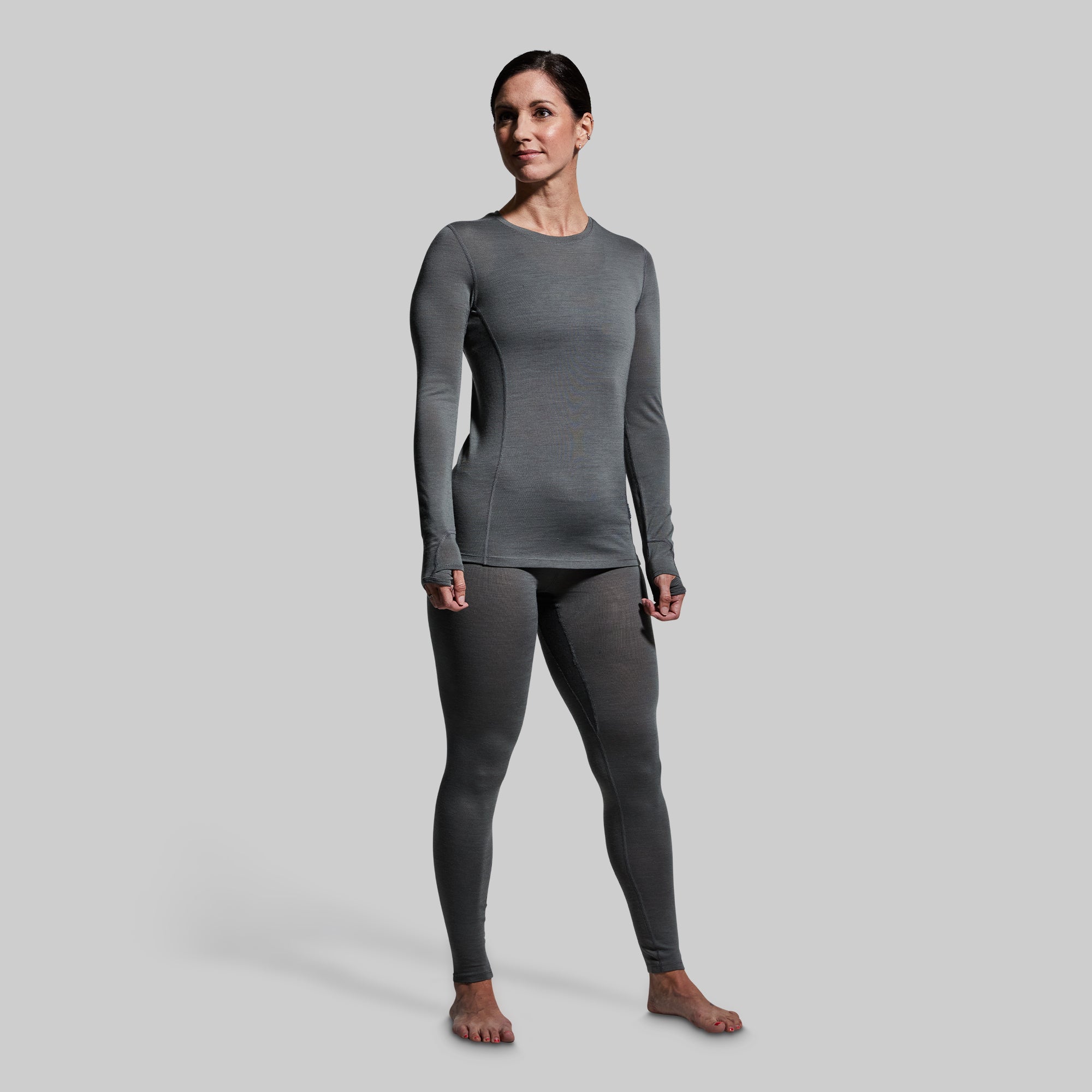 Women's Ridgeline Base Layer Bottom (Wolf Grey) - Image 4