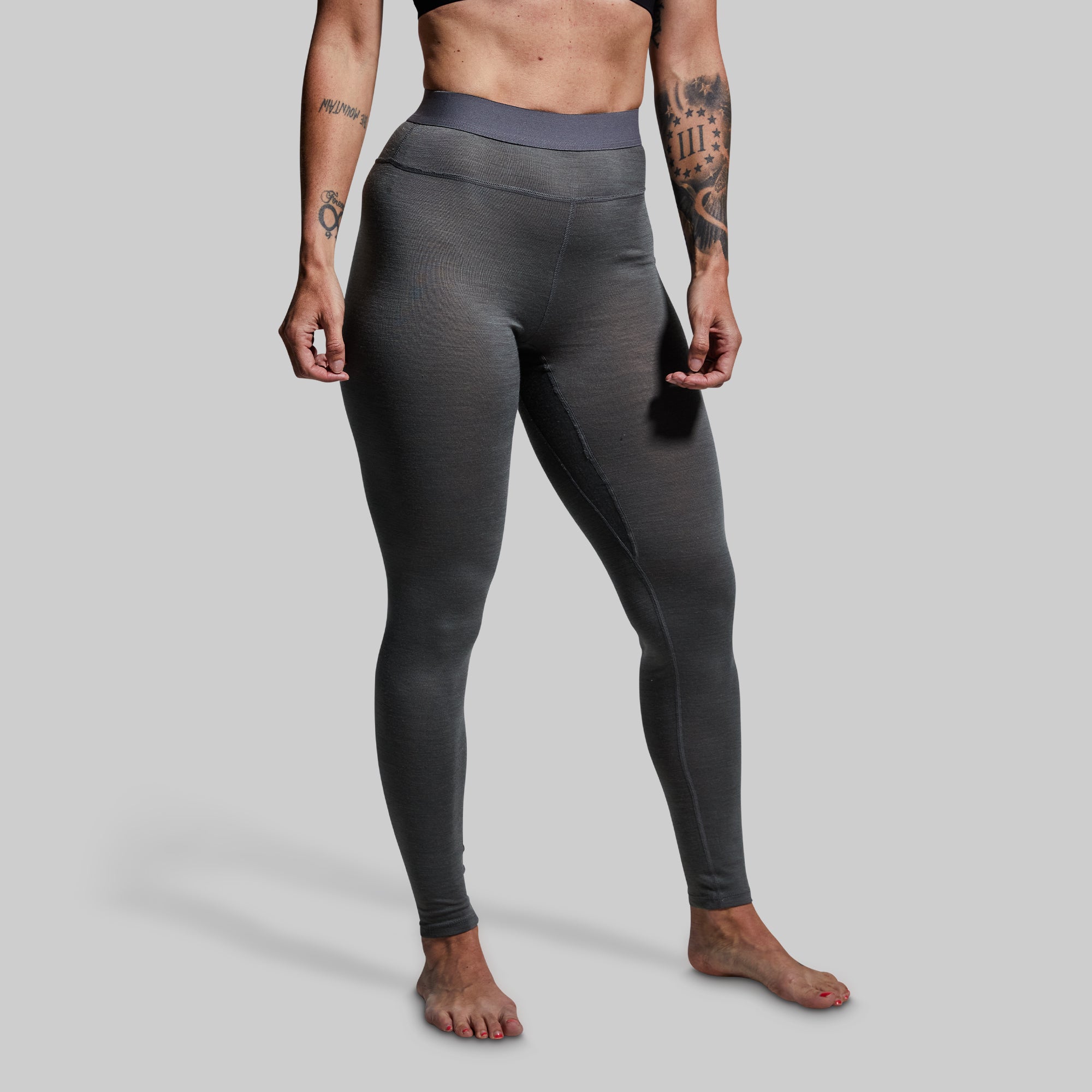 Women's Ridgeline Base Layer Bottom (Wolf Grey) - Image 2