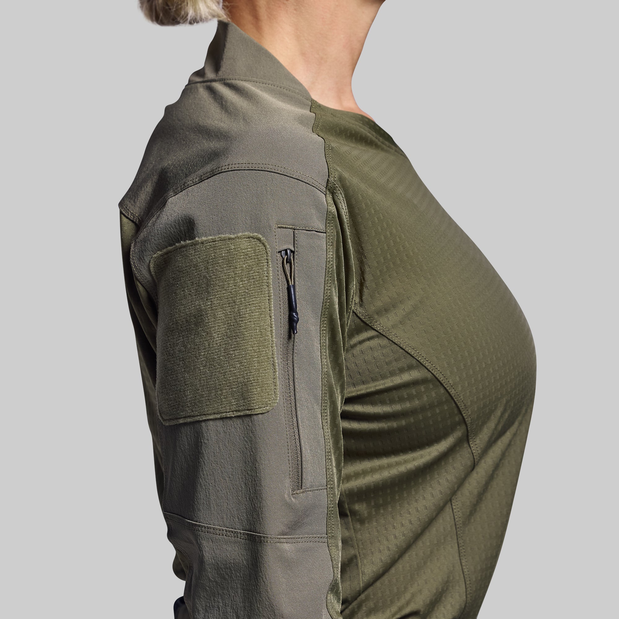 Women's Long Sleeve Op Top Pro (OD Green) - Image 5