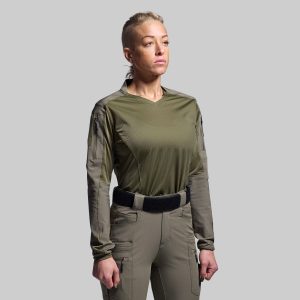 Women's Long Sleeve Op Top Pro (OD Green)