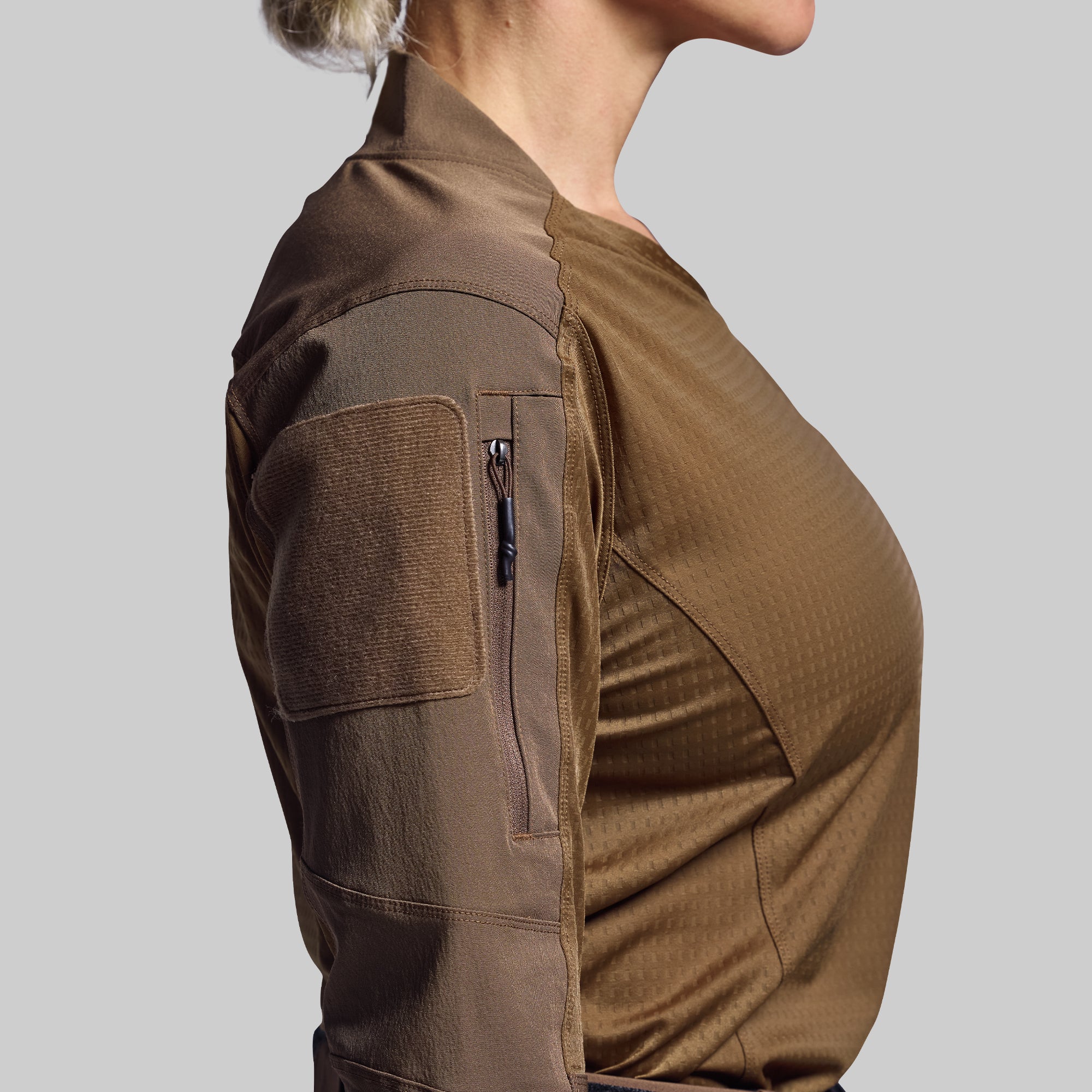 Women's Long Sleeve Op Top Pro (Coyote Brown) - Image 5