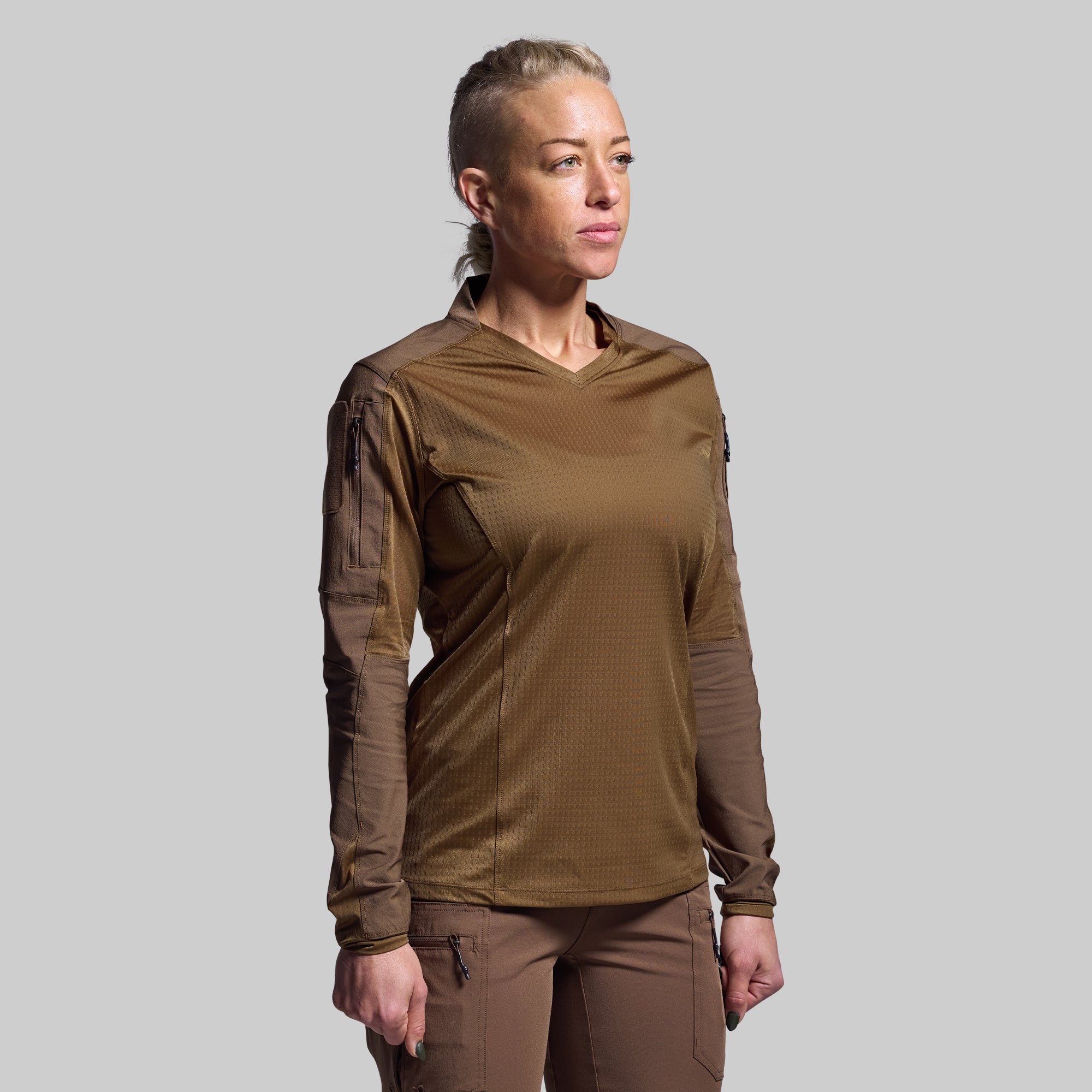 Women's Long Sleeve Op Top Pro (Coyote Brown) - Image 7