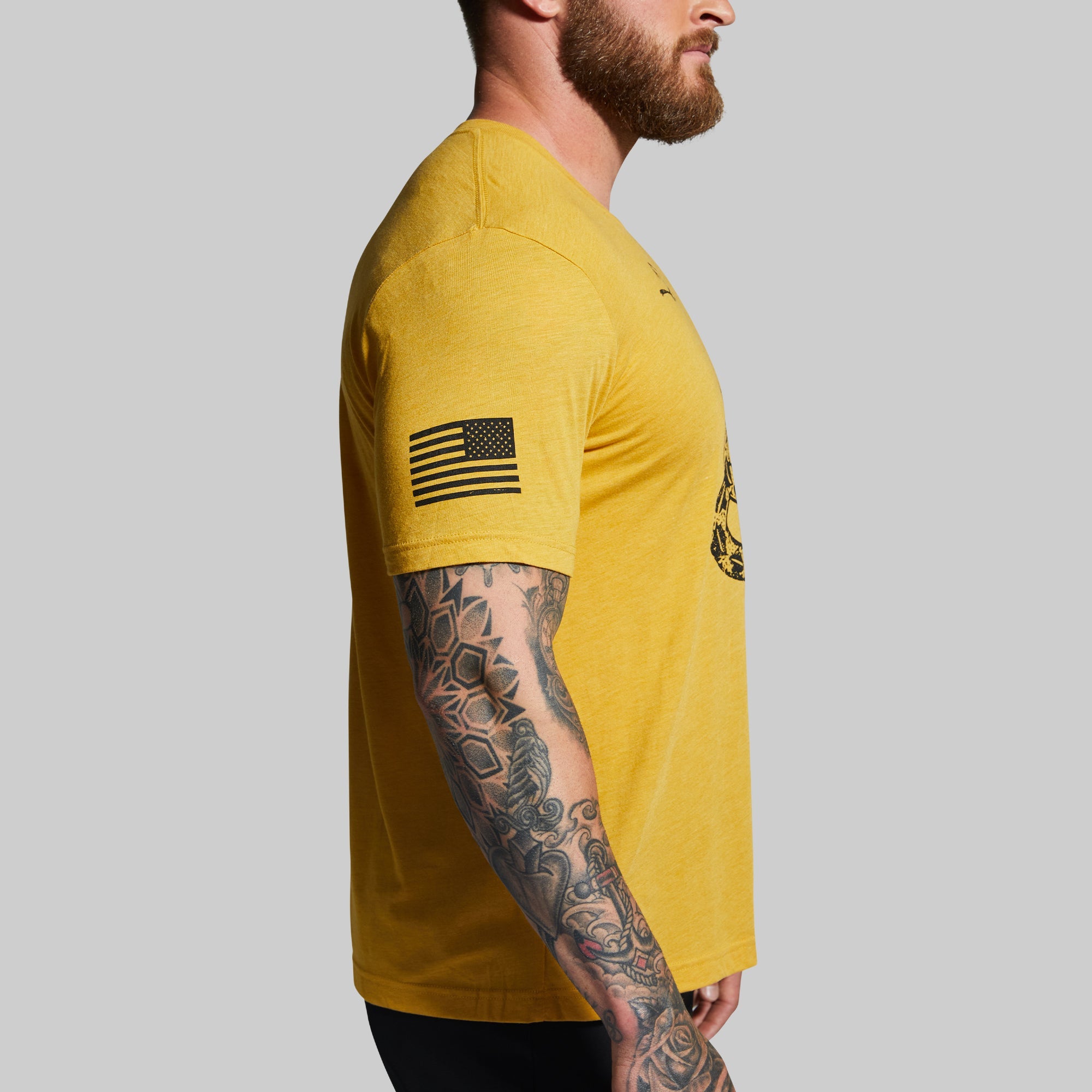 Gadsden Flag Tee (Mustard) - Image 3