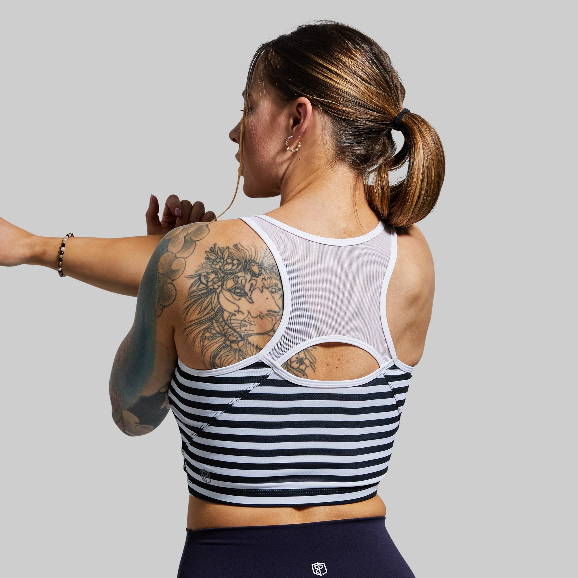 Meshed Up Cropped Sports Bra (Break Free) - Image 3