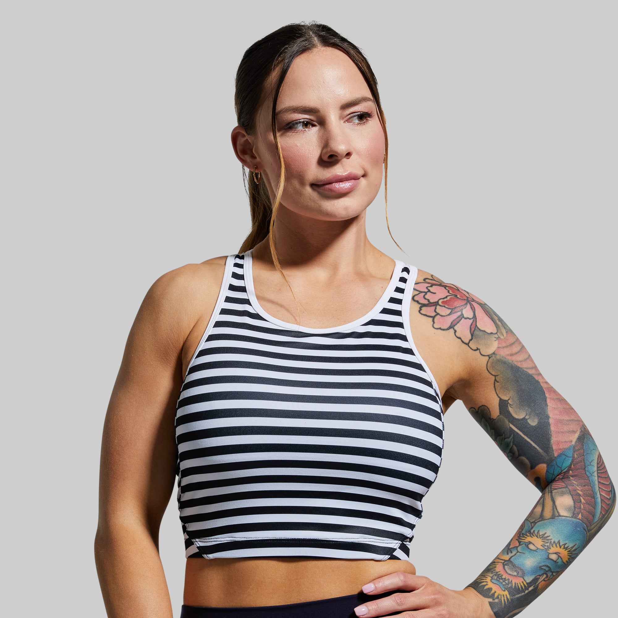 Meshed Up Cropped Sports Bra (Break Free) - Image 2