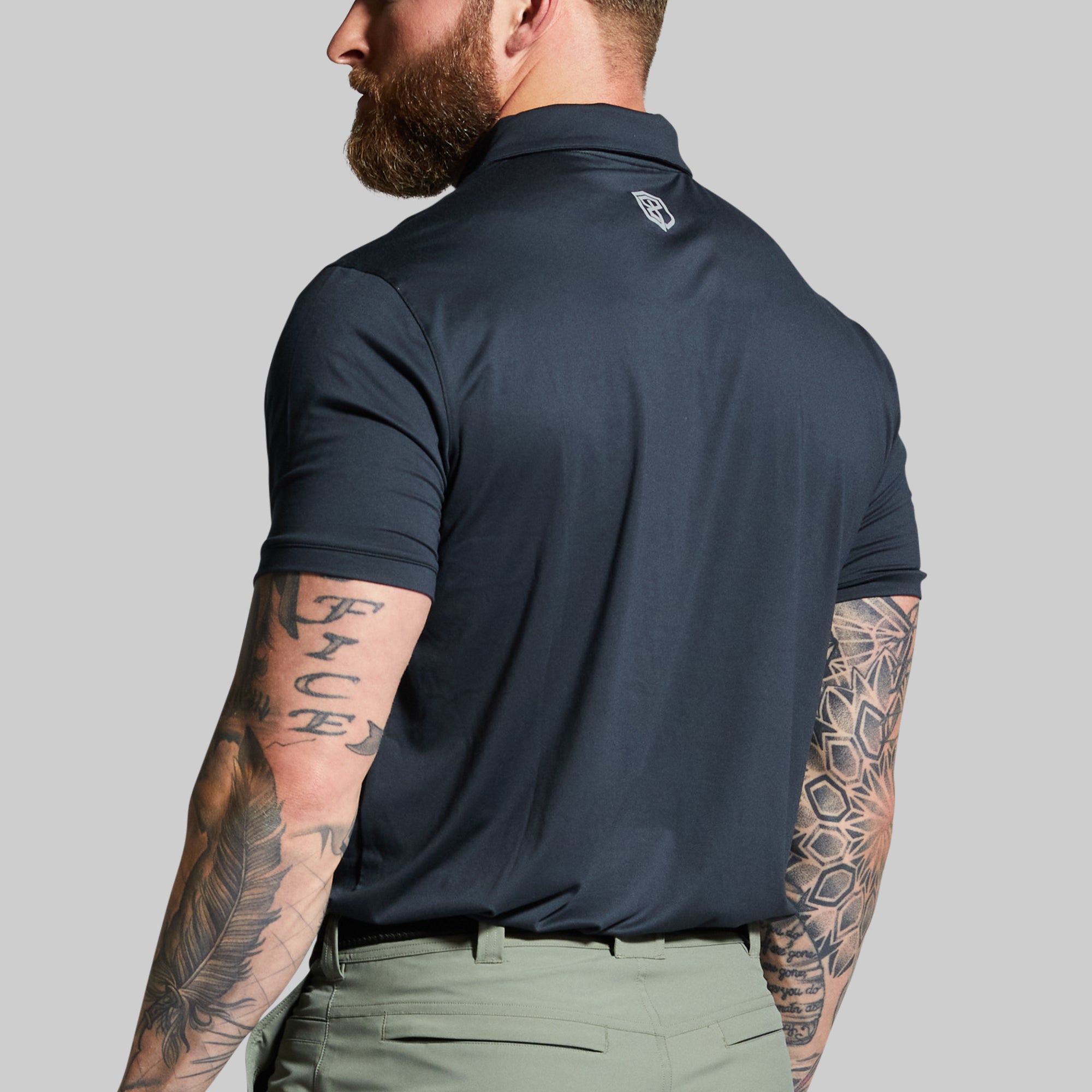 Athleisure Polo (Black) - Image 3