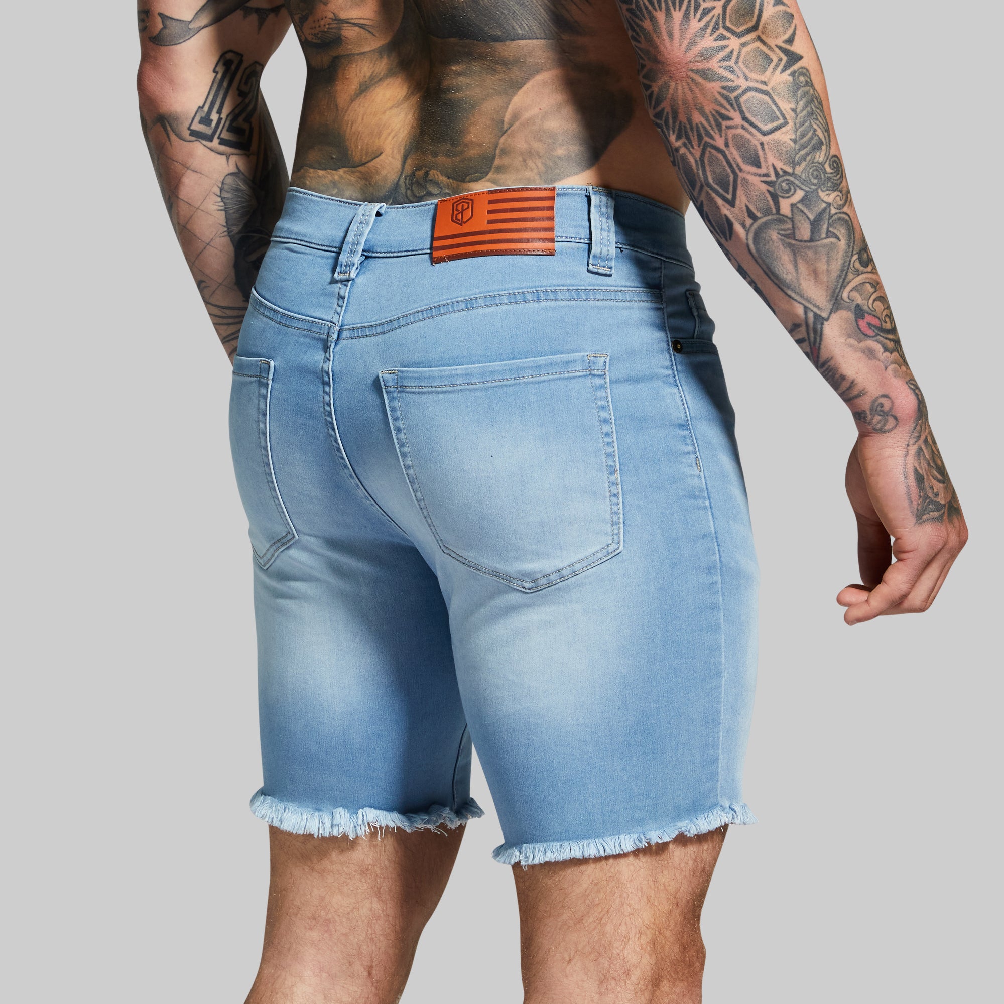 FLEX Stretchy Jort 7 (Light Wash) - Image 5