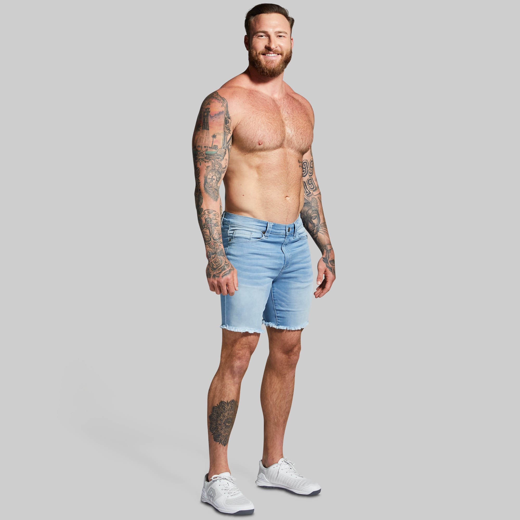 FLEX Stretchy Jort 7 (Light Wash) - Image 6