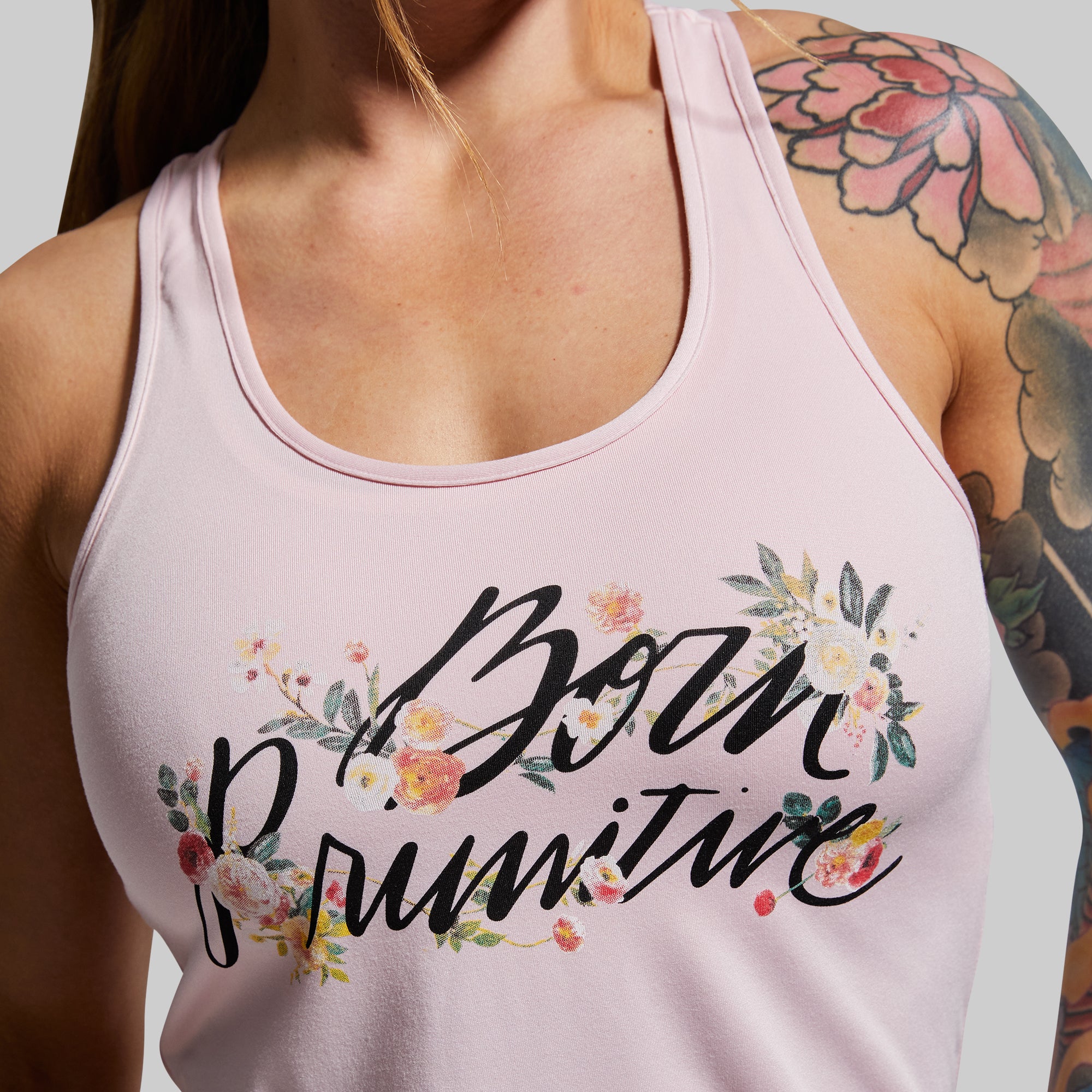 Floral Calligraphy Staple Tank (Cherry Blossom) - Image 4