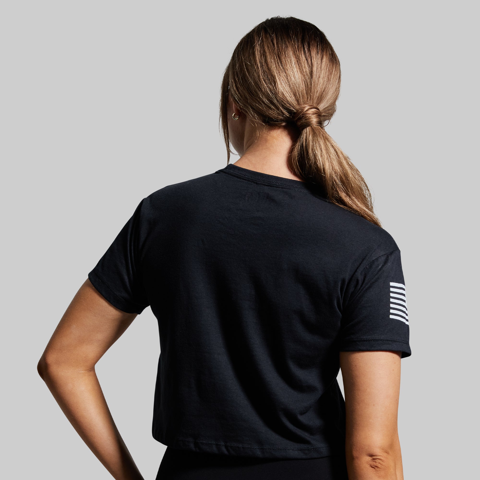 Property of Born Primitive Crop Tee (Black) - Image 2