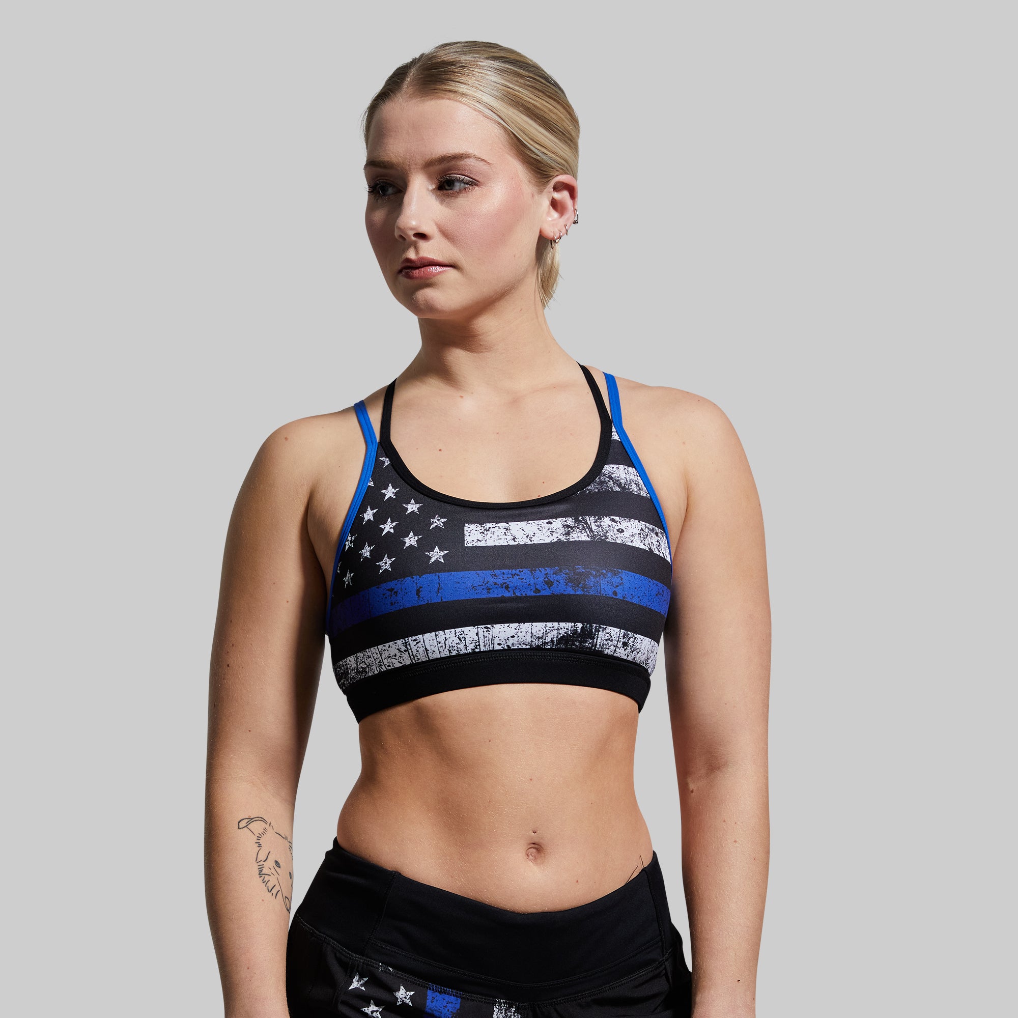 Warrior Original Sports Bra (Thin Blue Line) - Image 2