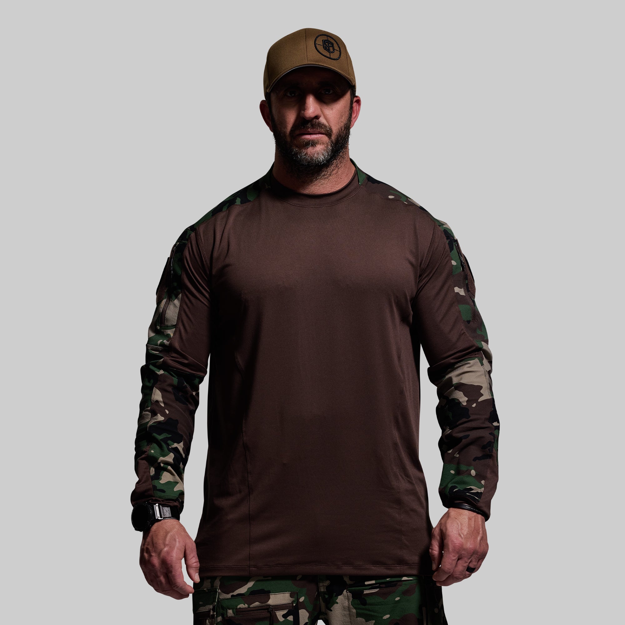 Long Sleeve Op Top (Brown/Woodland) - Image 6