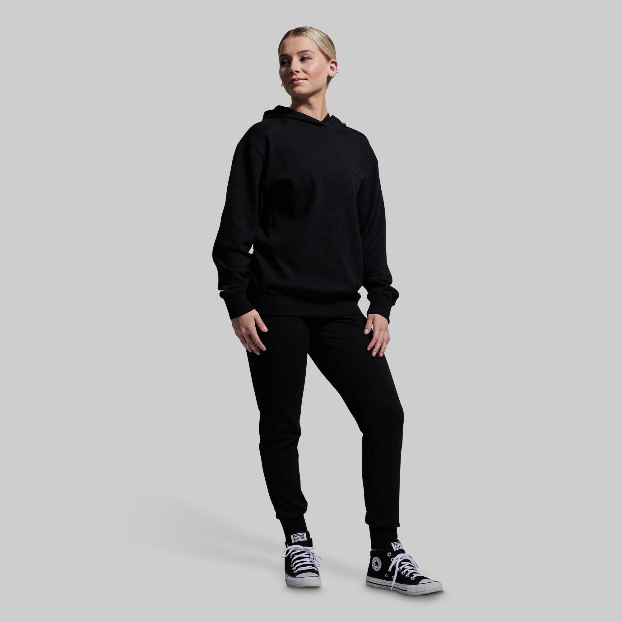 Women's Cloud Hoodie (Black) - Image 7
