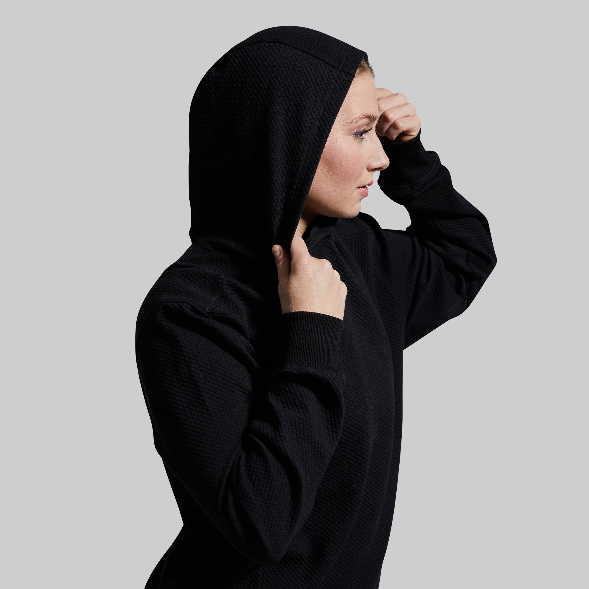 Women's Cloud Hoodie (Black) - Image 5